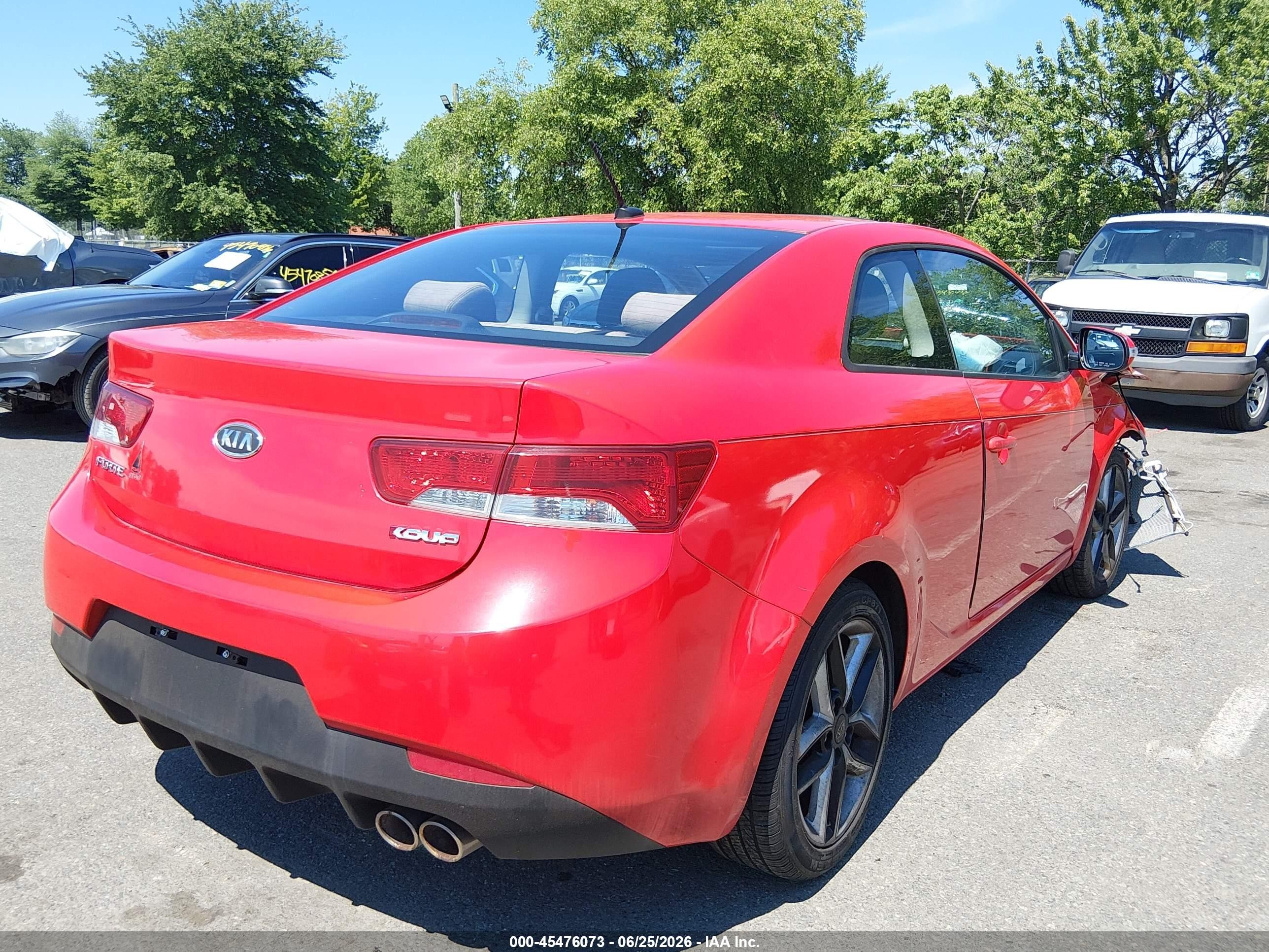 2010 Kia Forte Koup Sx Красный vin: KNAFW6A31A5125546