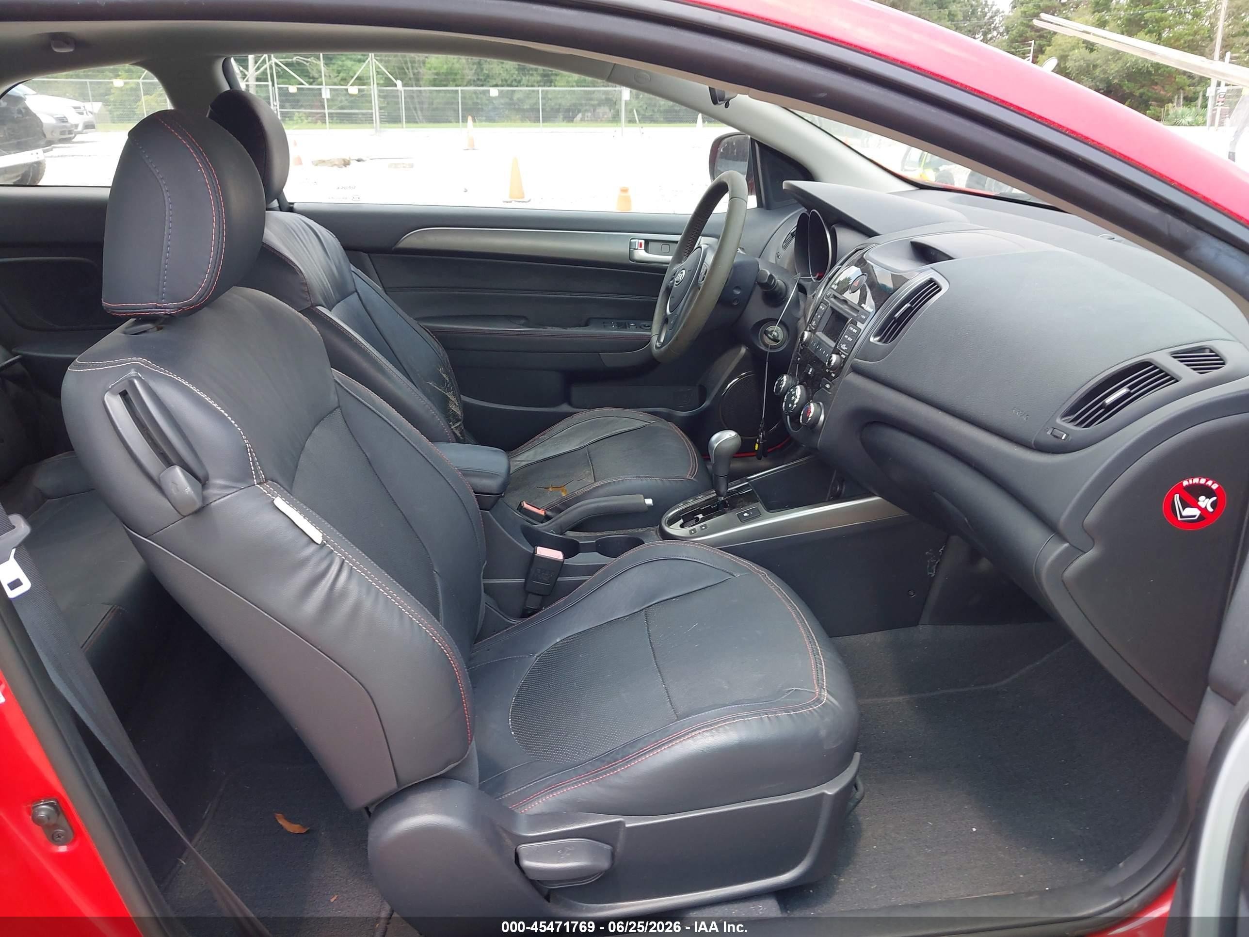 2010 Kia Forte Koup Sx Red vin: KNAFW6A32A5175999