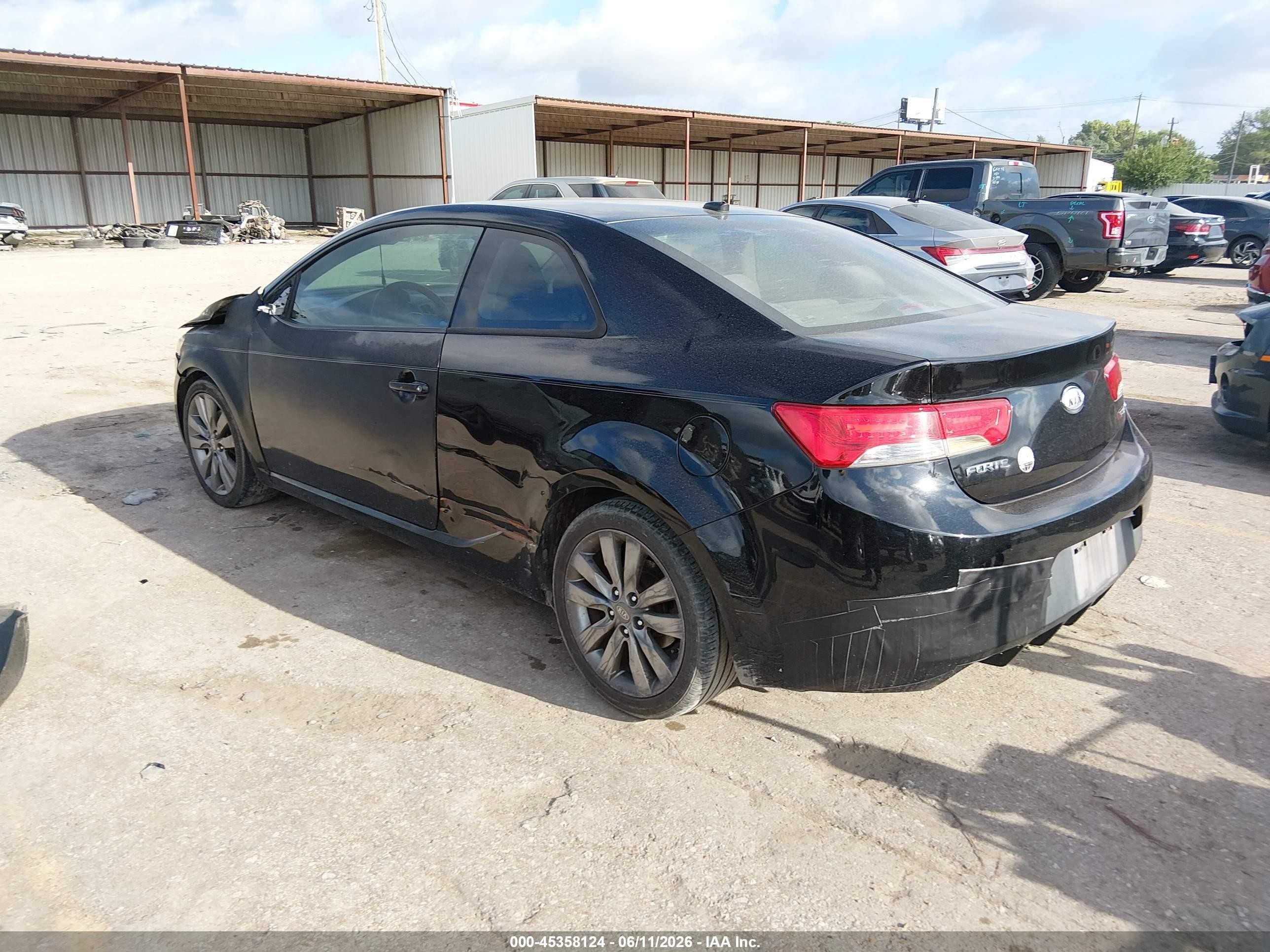 2011 Kia Forte Koup Sx Черный vin: KNAFW6A32B5330181