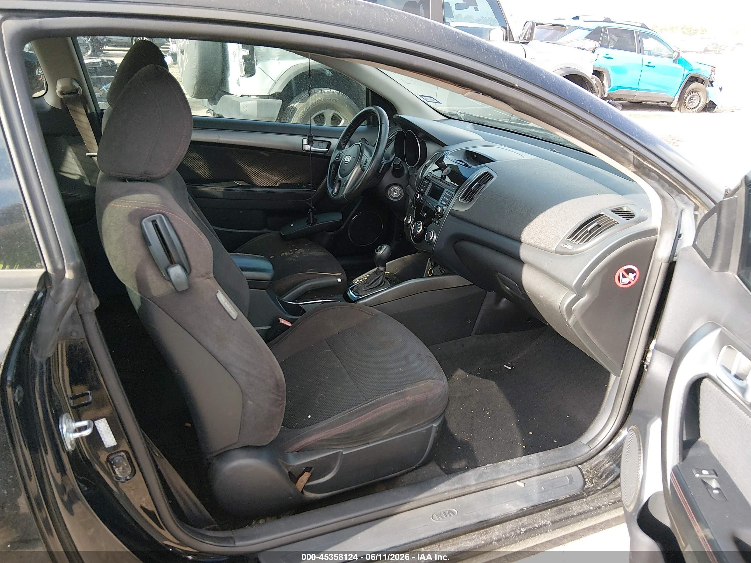 2011 Kia Forte Koup Sx Черный vin: KNAFW6A32B5330181