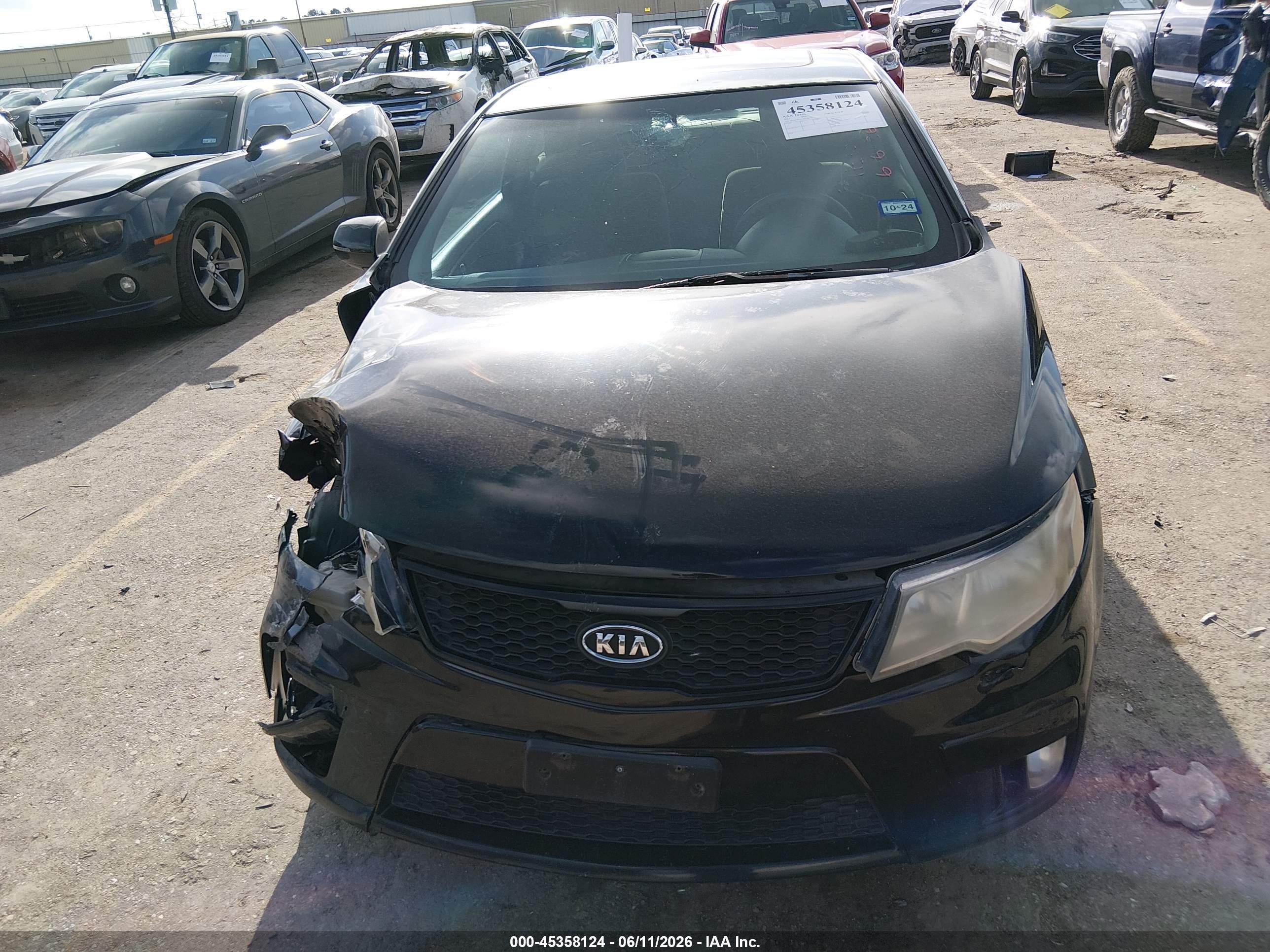 2011 Kia Forte Koup Sx Черный vin: KNAFW6A32B5330181