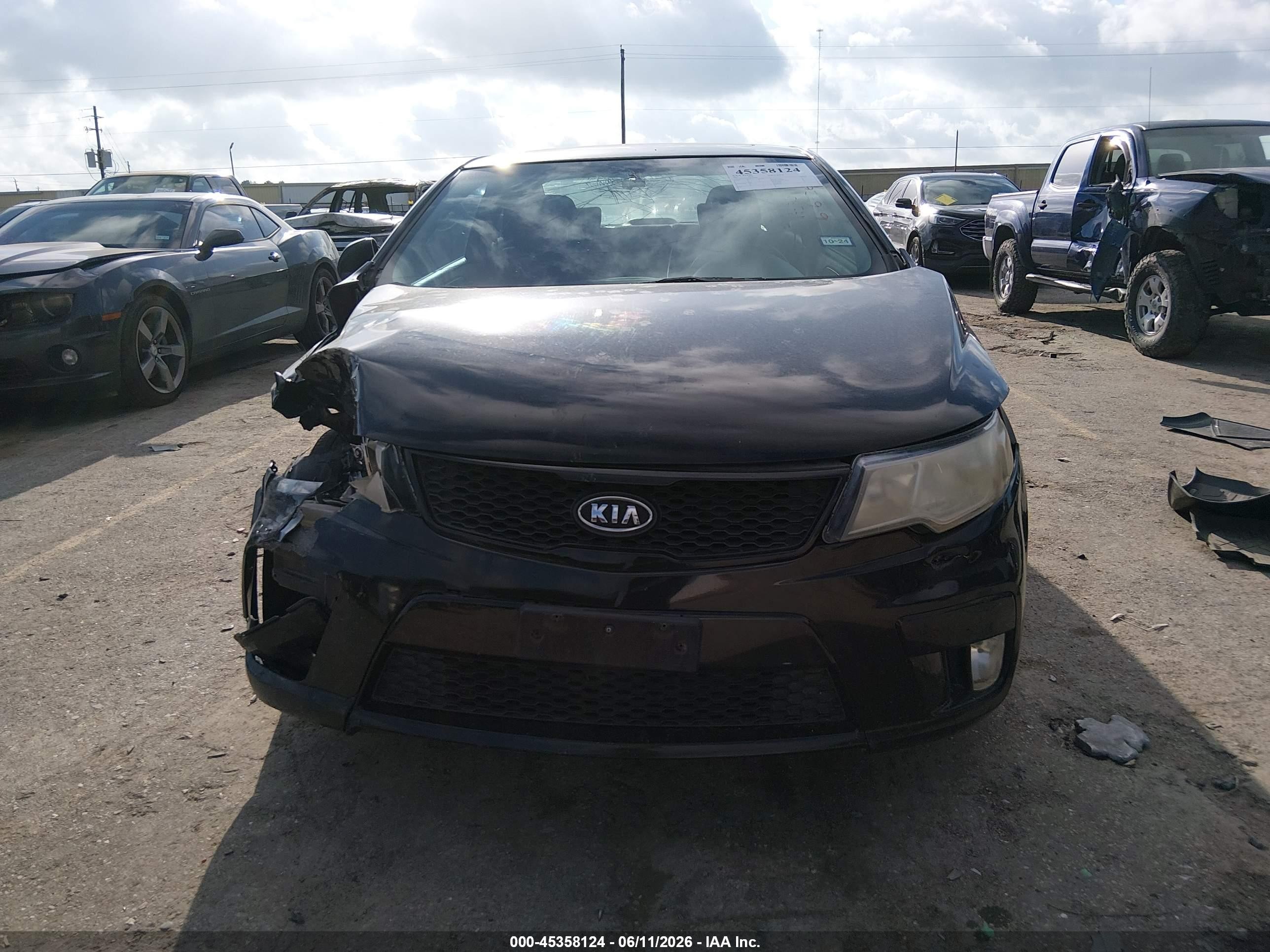 2011 Kia Forte Koup Sx Черный vin: KNAFW6A32B5330181
