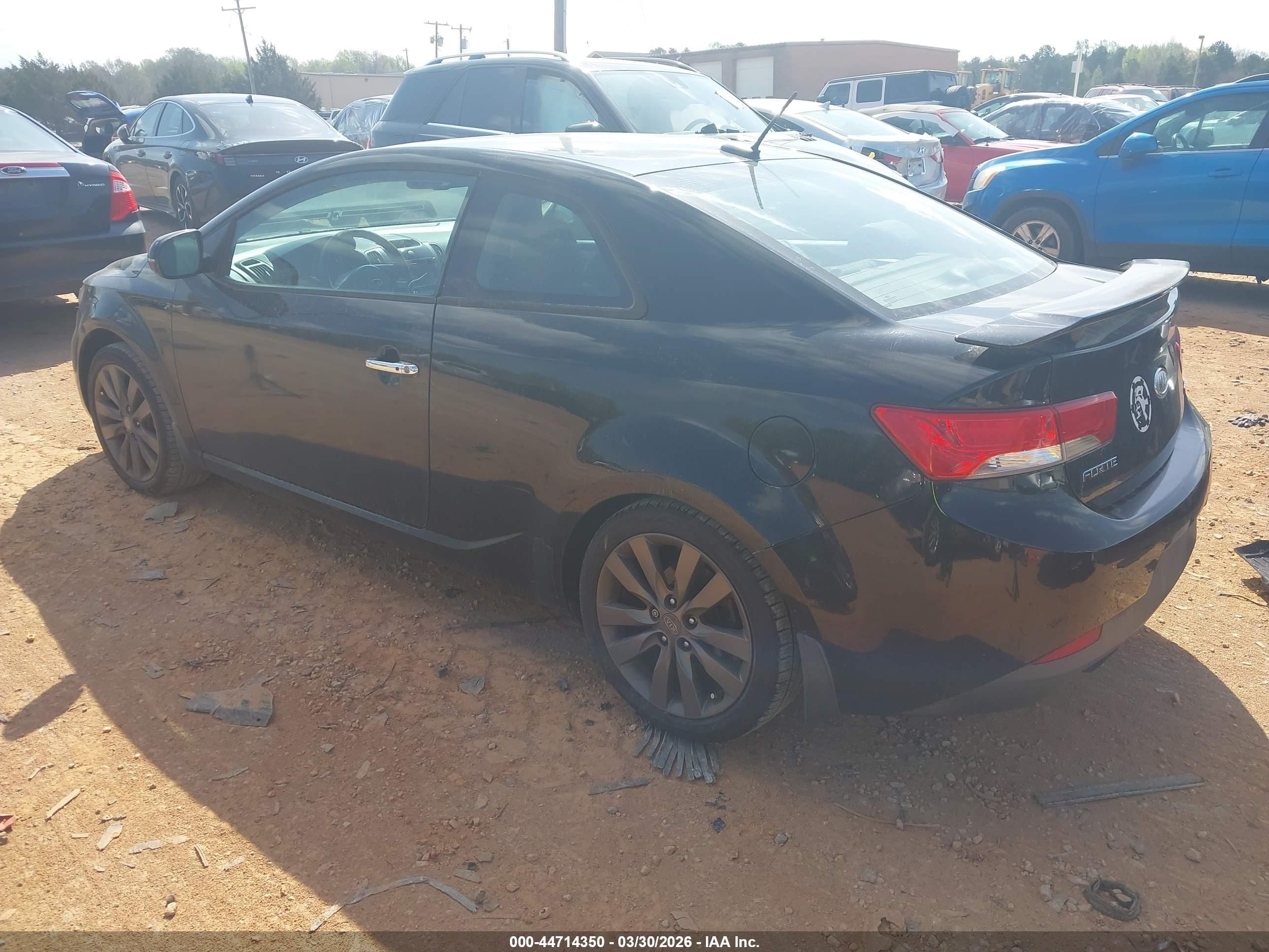 2011 Kia Forte Koup Sx Black vin: KNAFW6A32B5457674