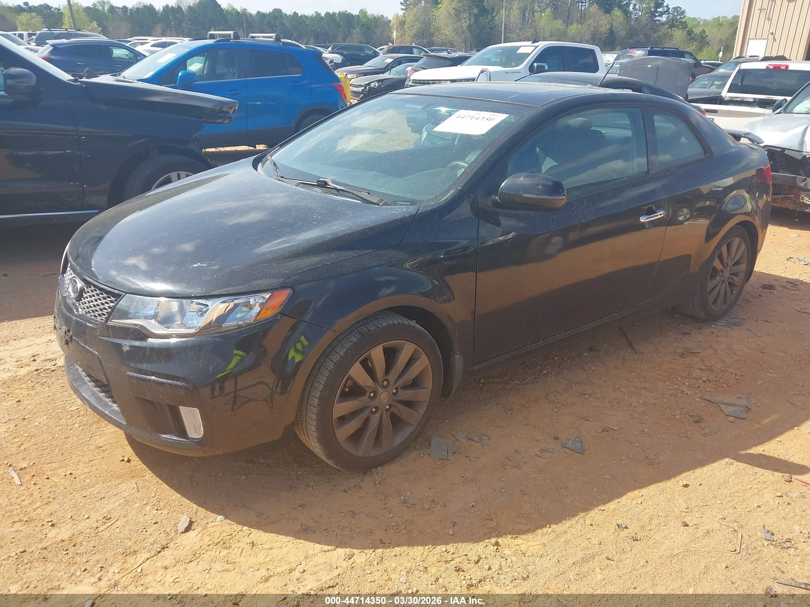 2011 Kia Forte Koup Sx Black vin: KNAFW6A32B5457674