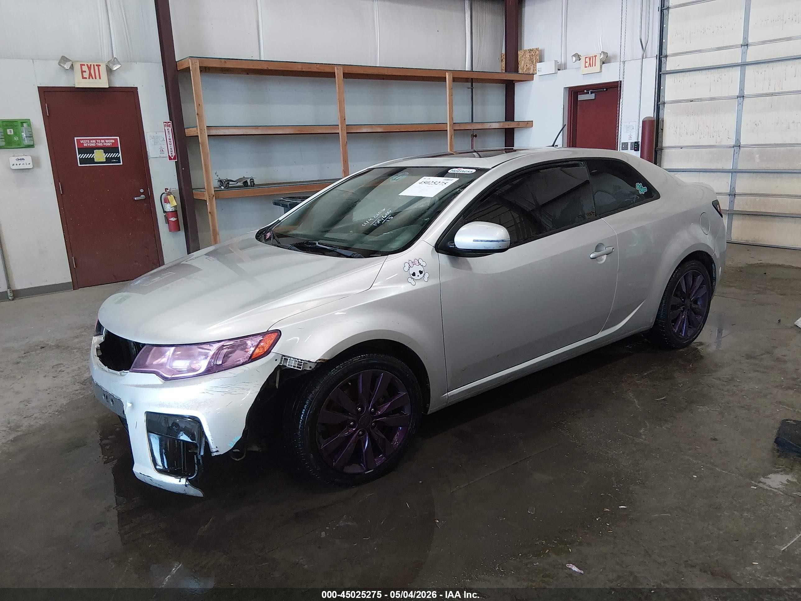 2013 Kia Forte Koup Sx Silver vin: KNAFW6A32D5702685
