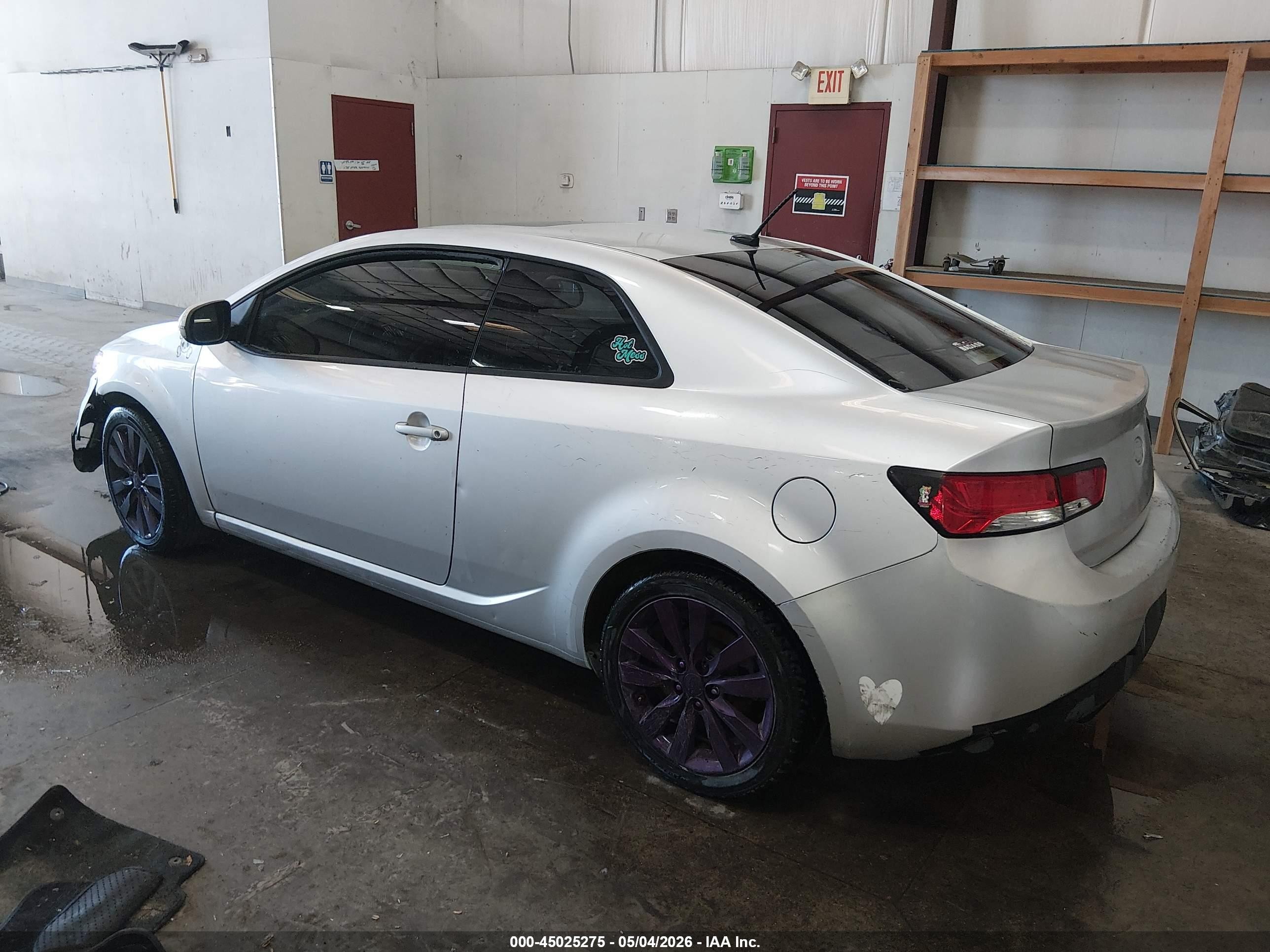 2013 Kia Forte Koup Sx Silver vin: KNAFW6A32D5702685