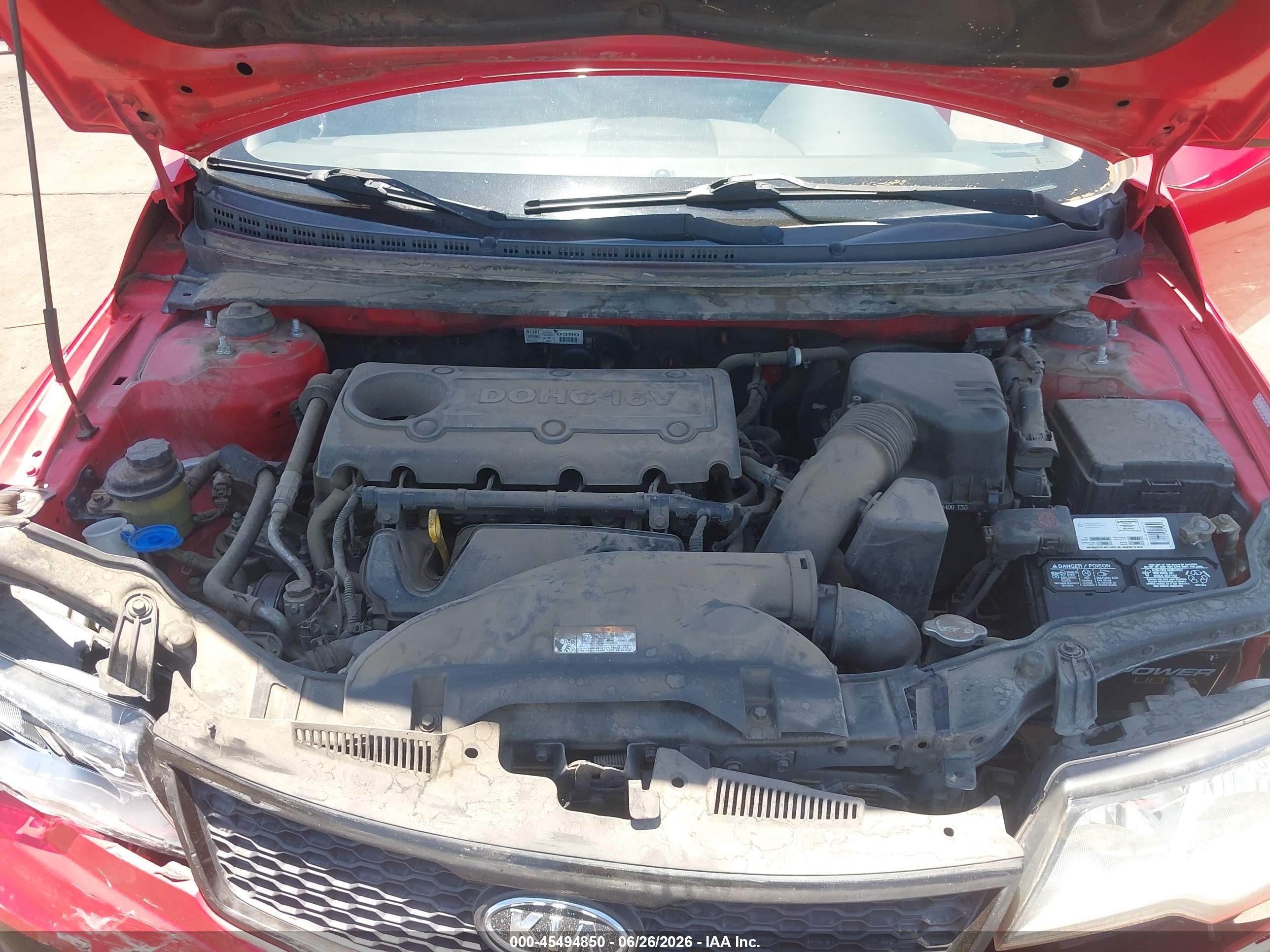 2011 Kia Forte Koup Sx Red vin: KNAFW6A33B5441998