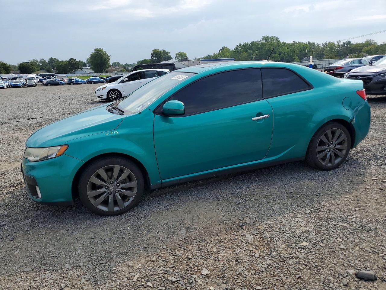 2011 Kia Forte Koup Sx Turquoise vin: KNAFW6A33B5452385
