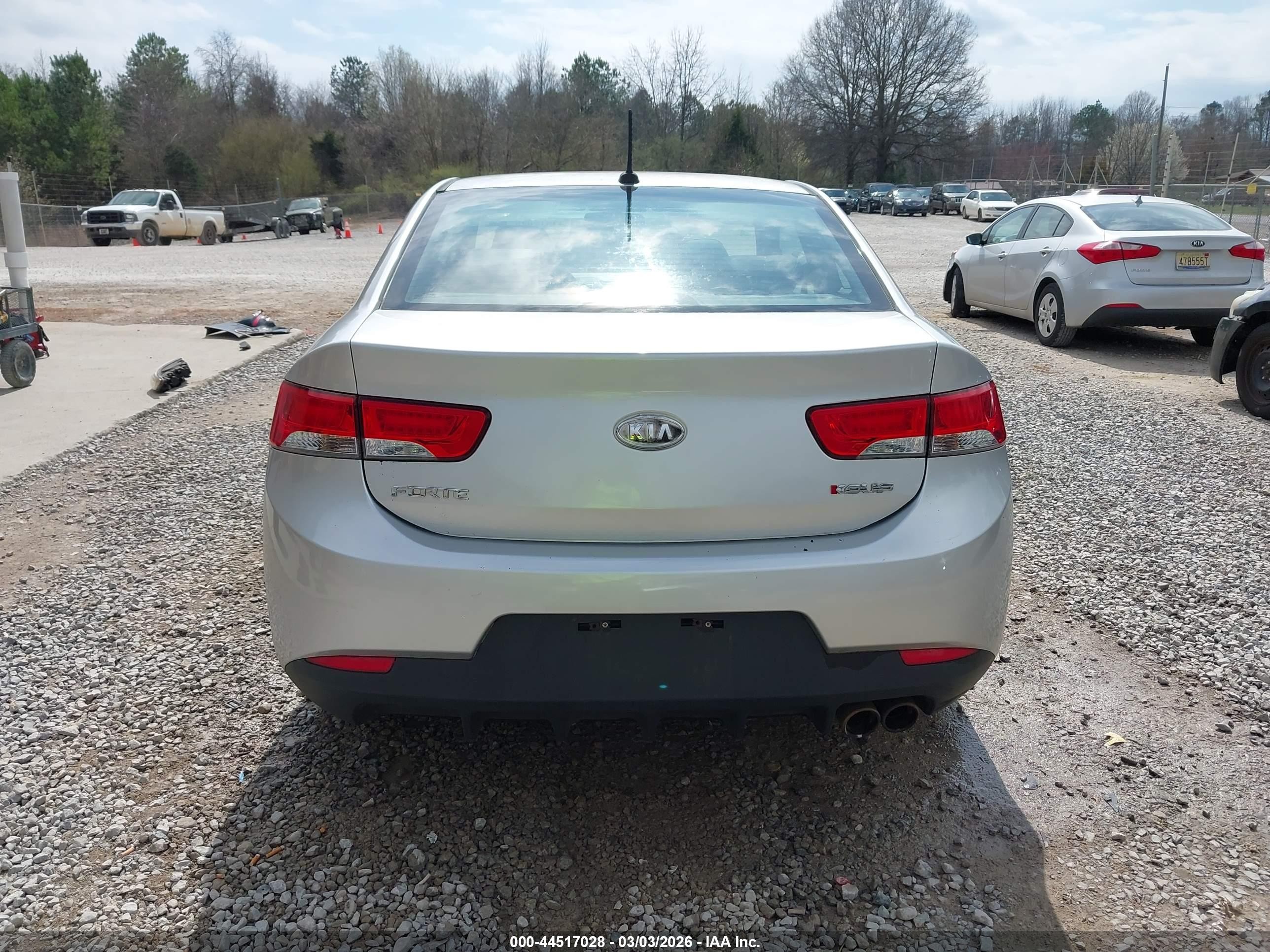 2011 Kia Forte Koup Sx Silver vin: KNAFW6A34B5378345