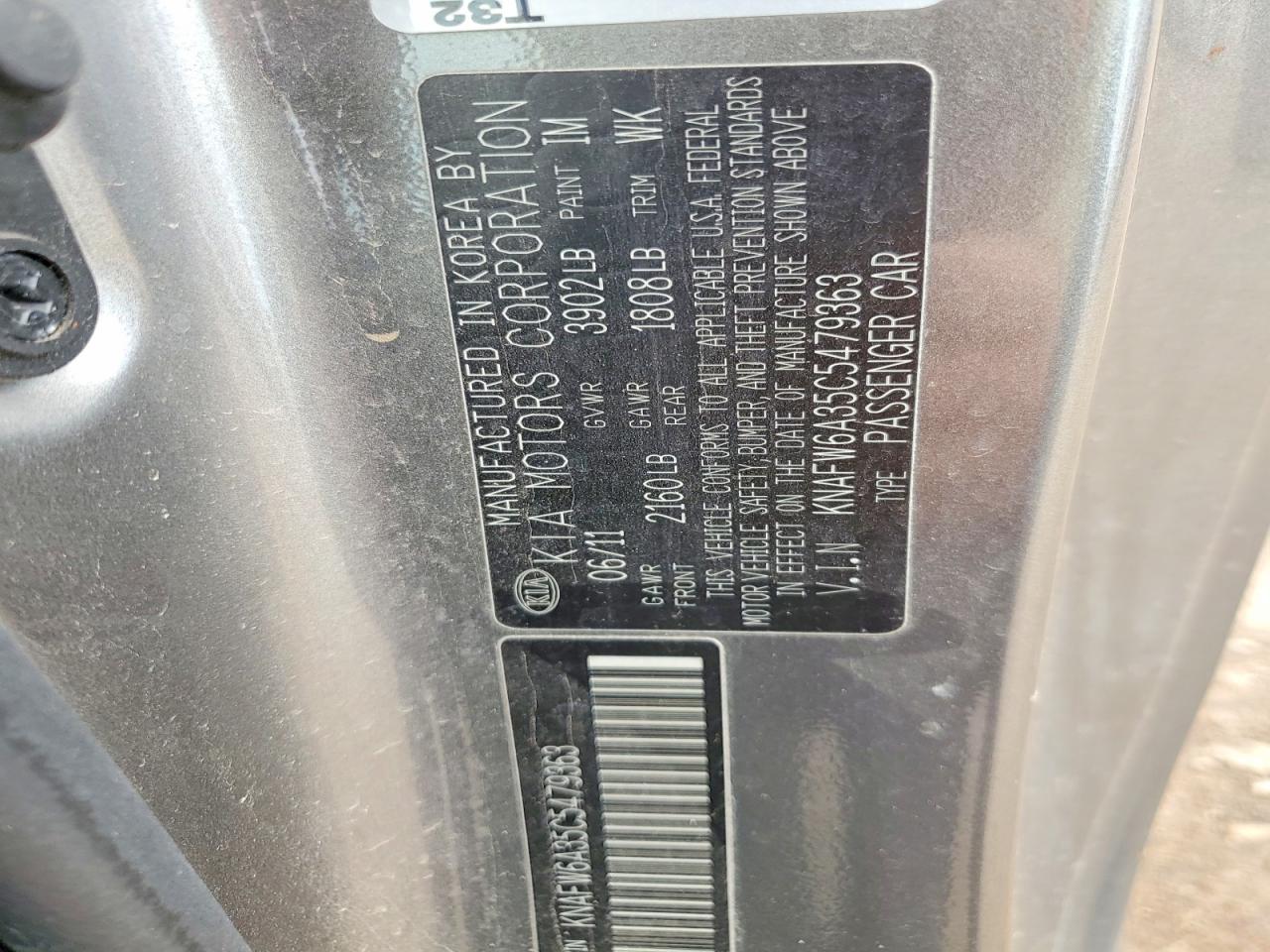 2012 Kia Forte Sx Серебряный vin: KNAFW6A35C5479363