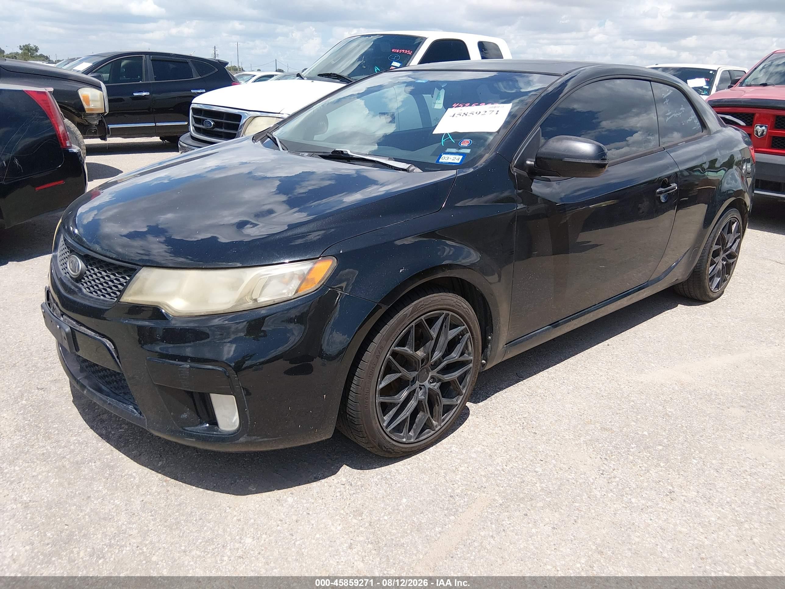 2013 Kia Forte Koup Sx Black vin: KNAFW6A35D5741996
