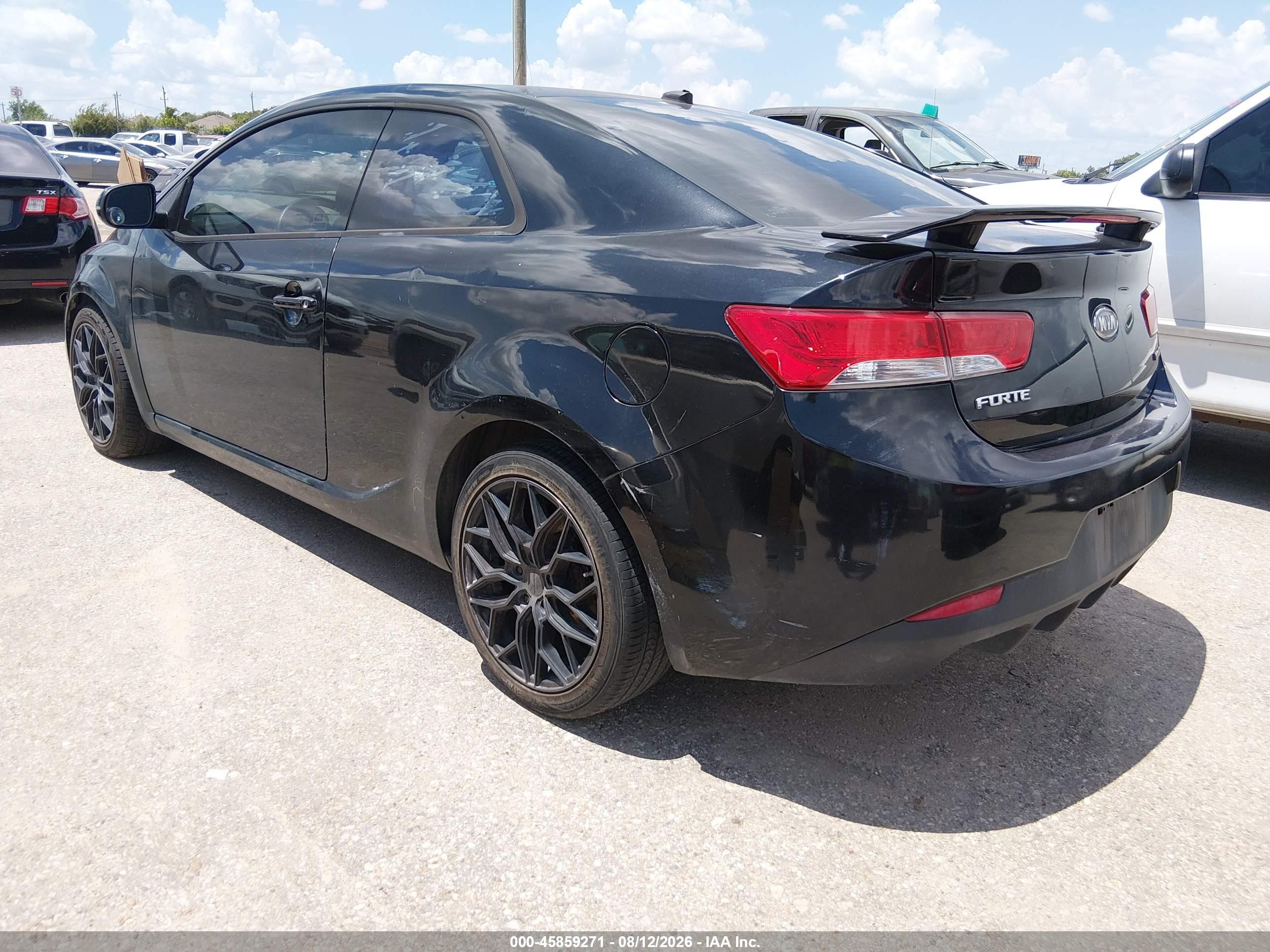 2013 Kia Forte Koup Sx Black vin: KNAFW6A35D5741996