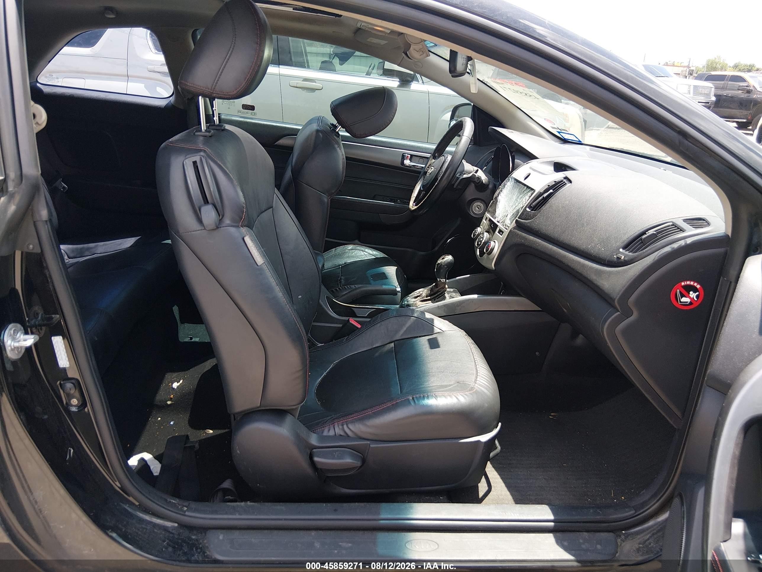 2013 Kia Forte Koup Sx Black vin: KNAFW6A35D5741996