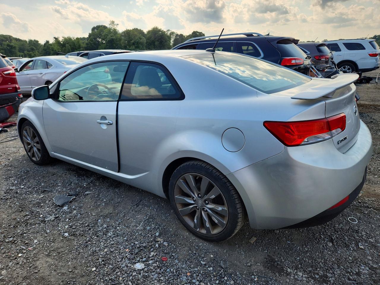 2013 Kia Forte Koup Sx Silver vin: KNAFW6A36D5745975