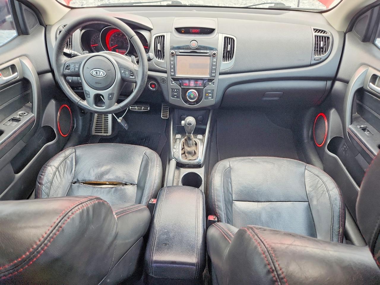 2011 Kia Forte Sx Красный vin: KNAFW6A37B5451496