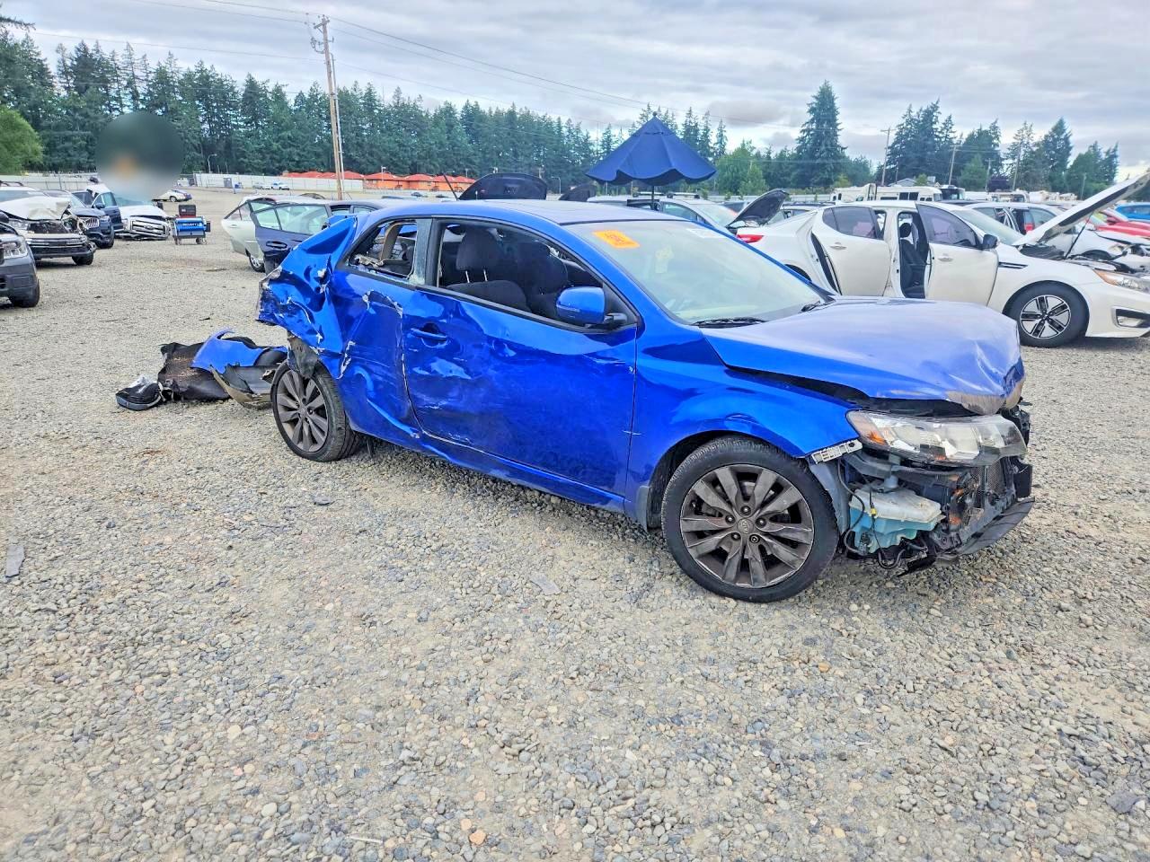 2012 Kia Forte Koup Sx Синий vin: KNAFW6A39C5594810