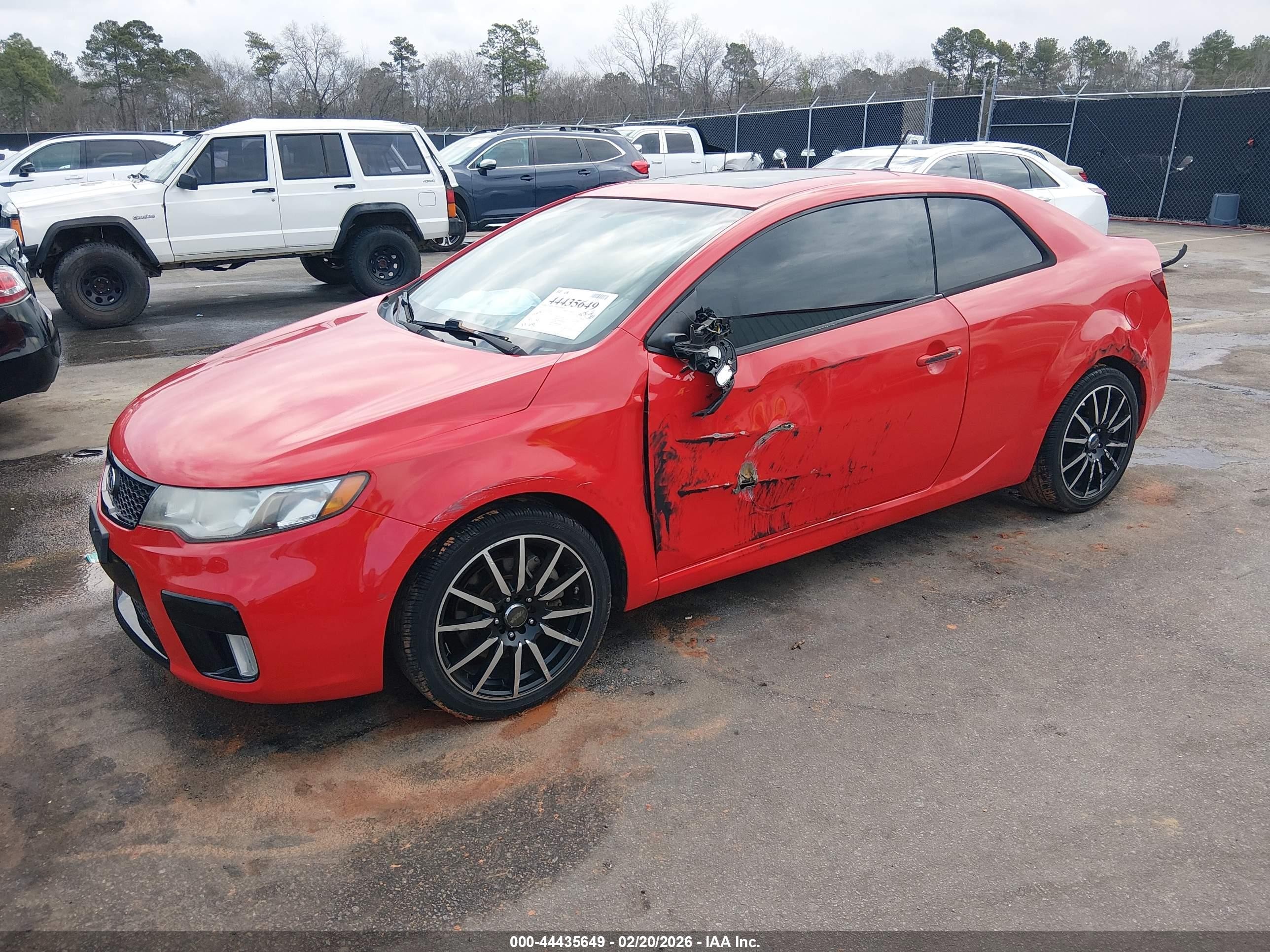 2010 Kia Forte Koup Sx Red vin: KNAFW6A3XA5278409
