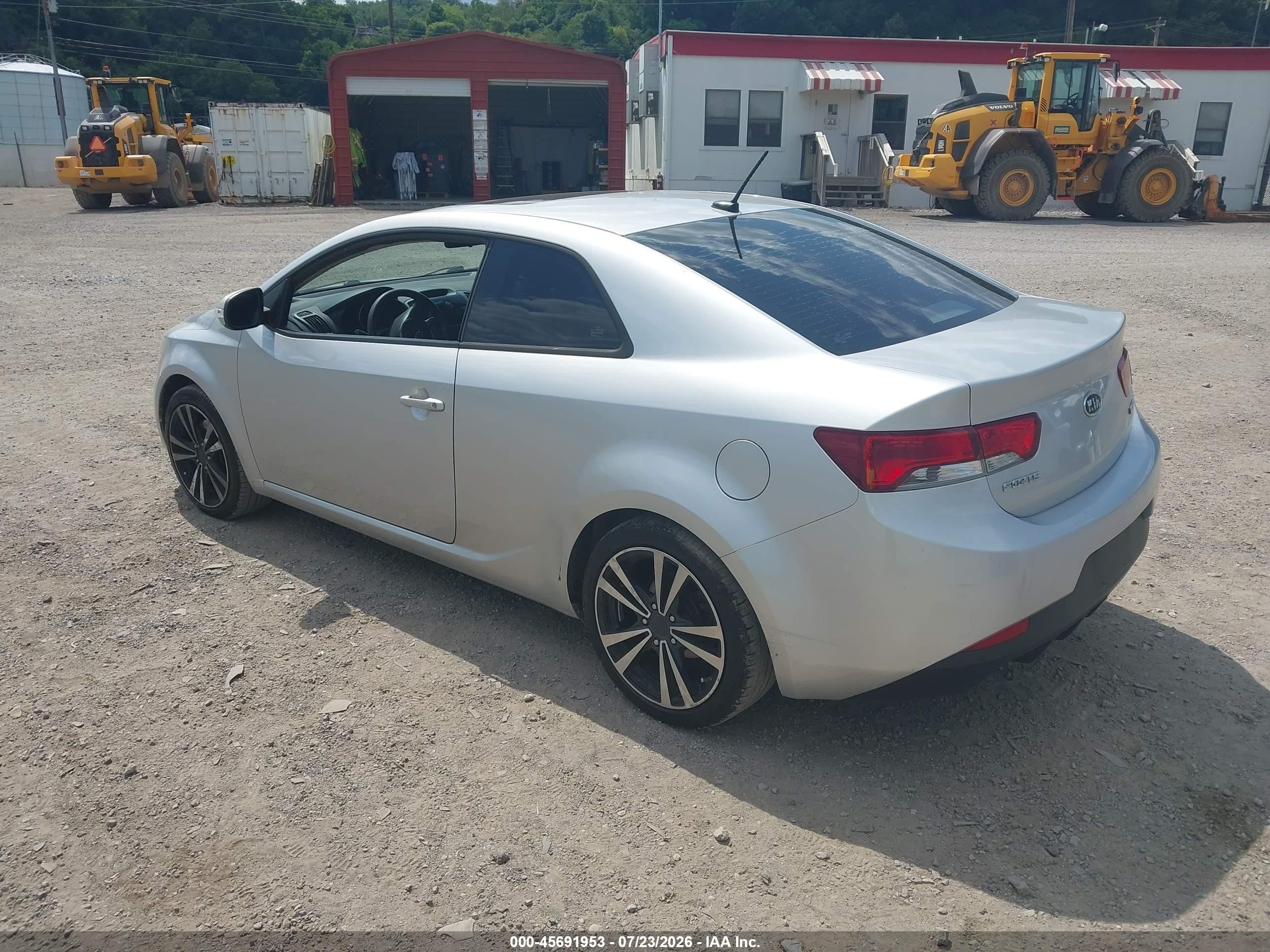 2010 Kia Forte Koup Sx Silver vin: KNAFW6A3XA5283688