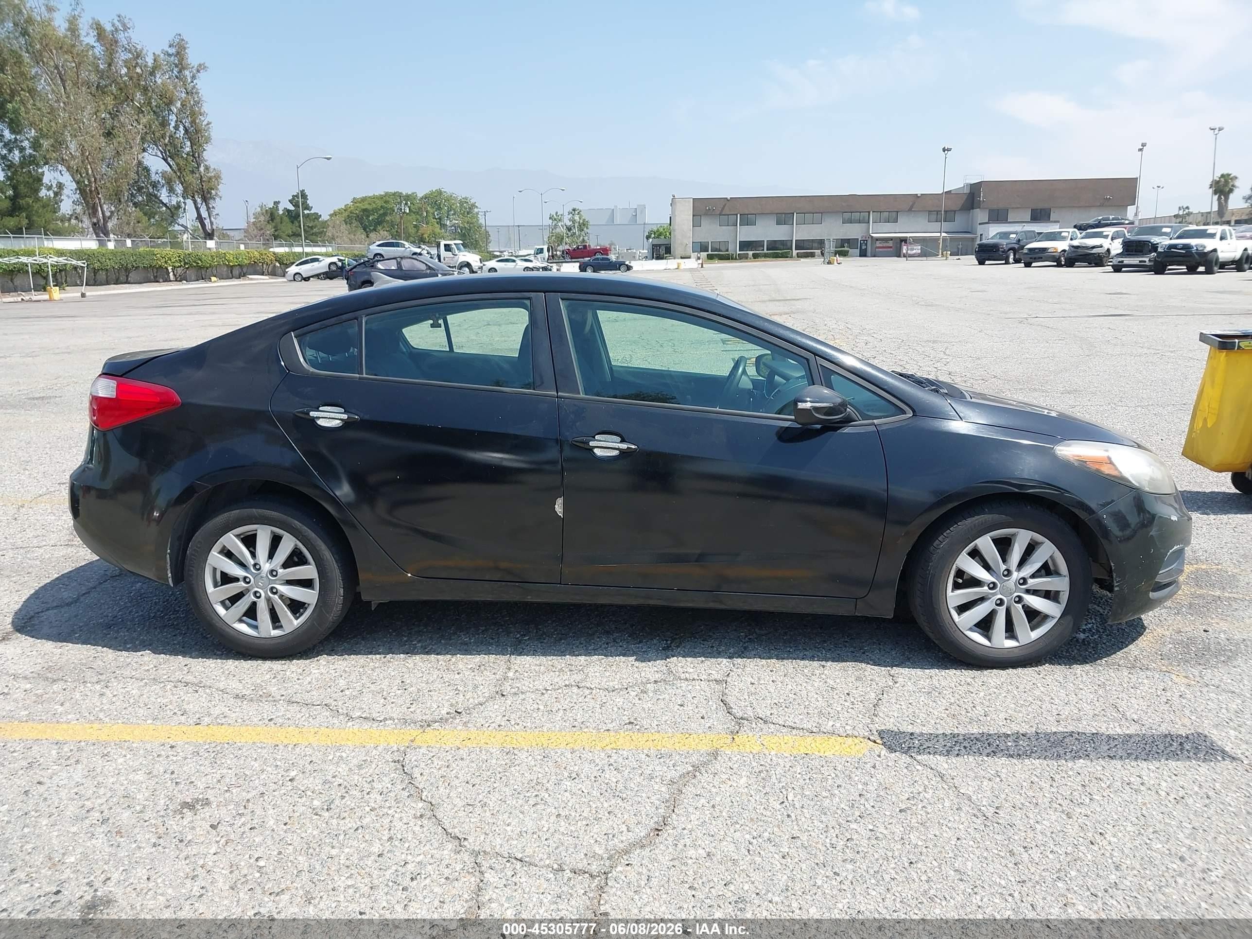2014 Kia Forte Lx Black vin: KNAFX4A60E5141643