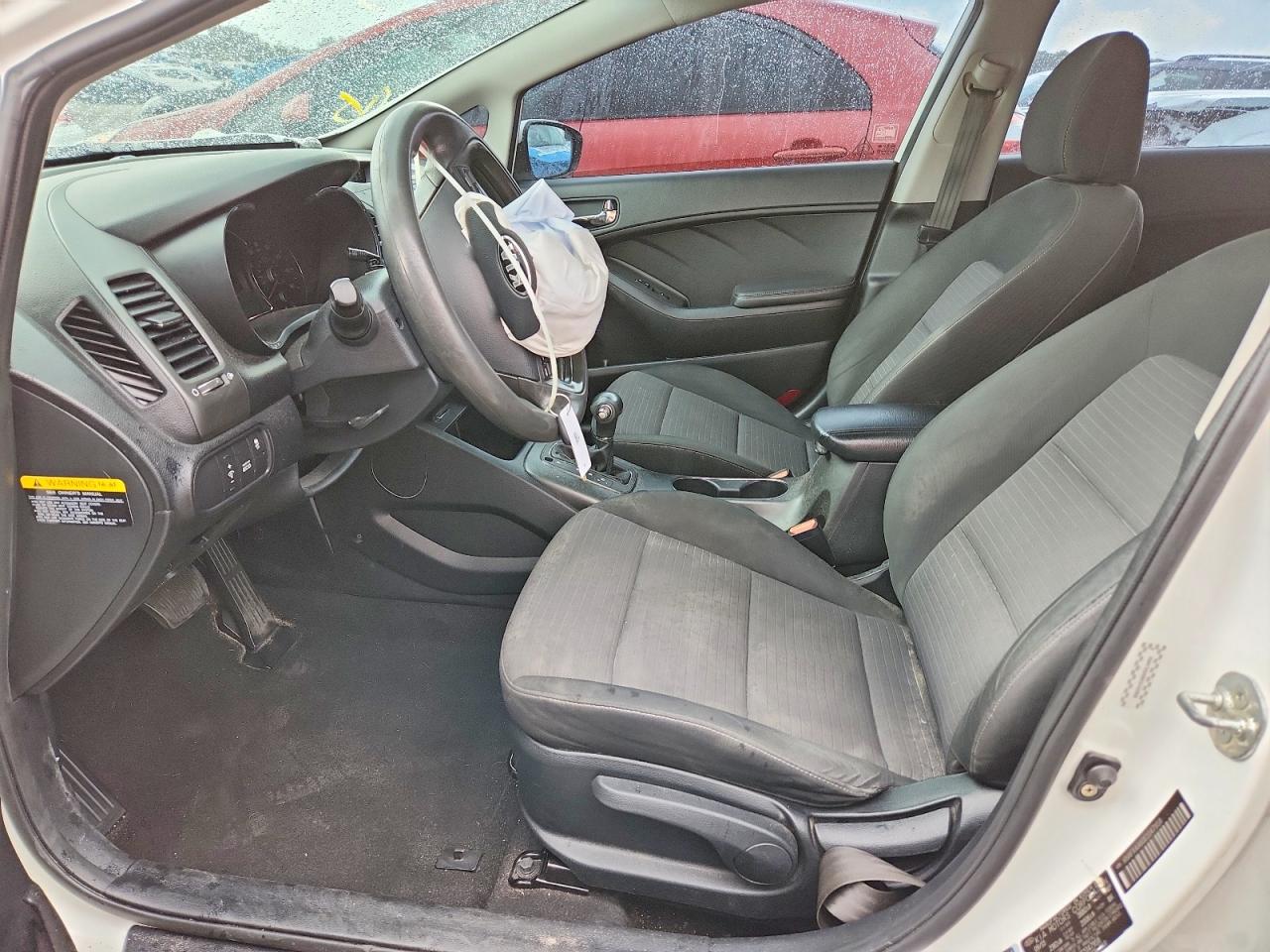 2014 Kia Forte Lx White vin: KNAFX4A60E5147958