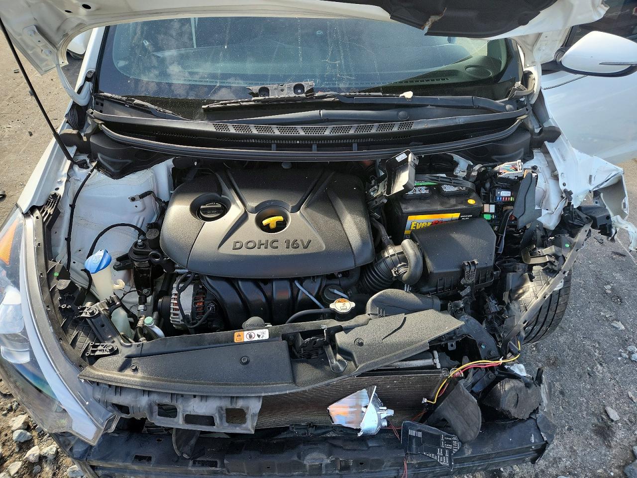 2014 Kia Forte Lx White vin: KNAFX4A60E5147958