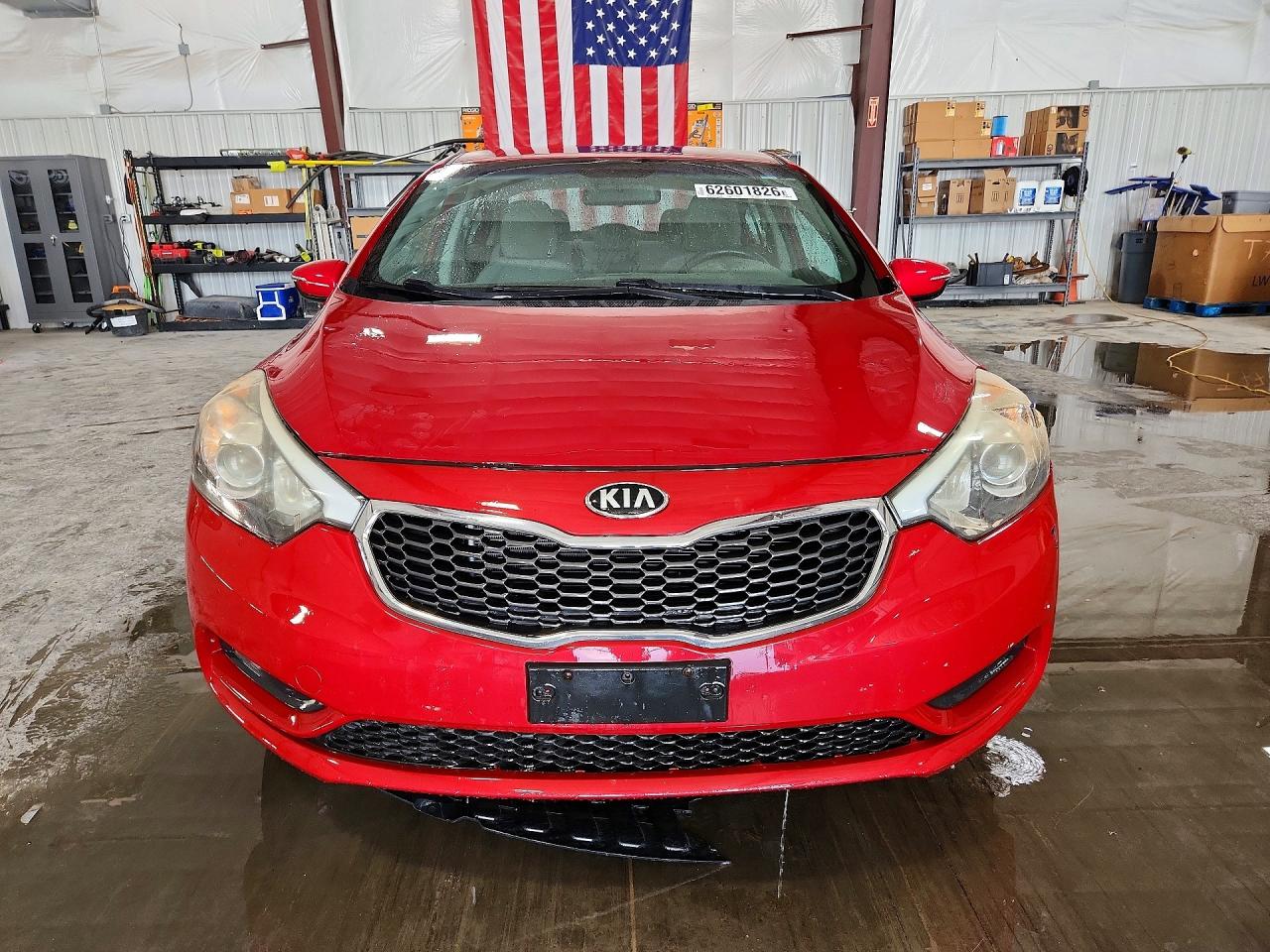2014 Kia Forte Lx Maroon vin: KNAFX4A60E5159530