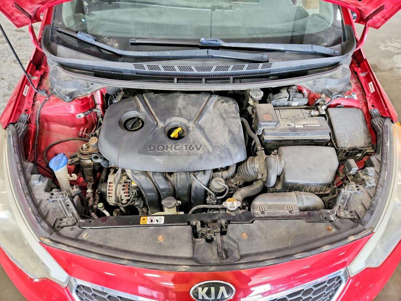 2014 Kia Forte Lx Maroon vin: KNAFX4A60E5159530