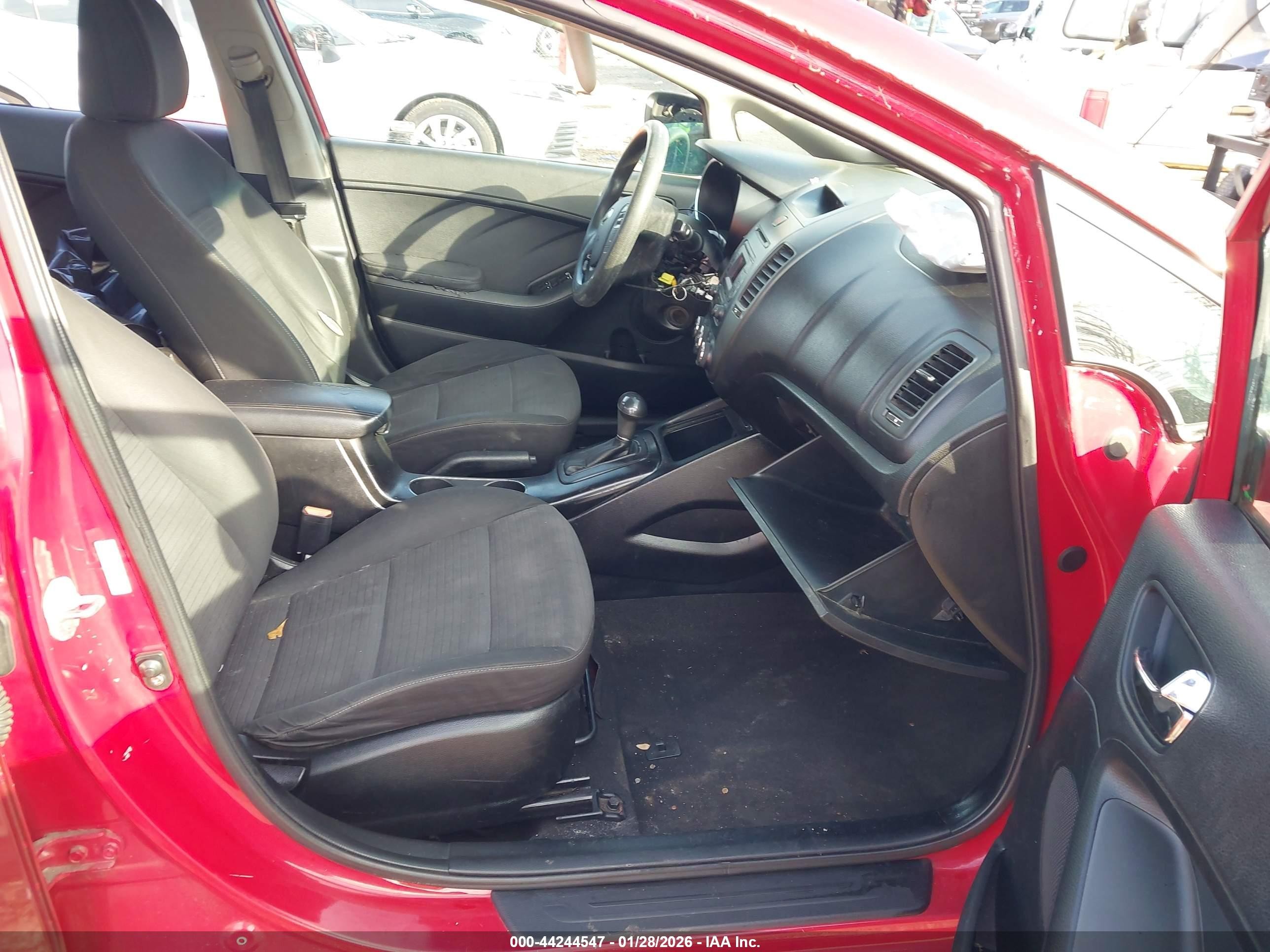 2014 Kia Forte Lx Red vin: KNAFX4A60E5237675