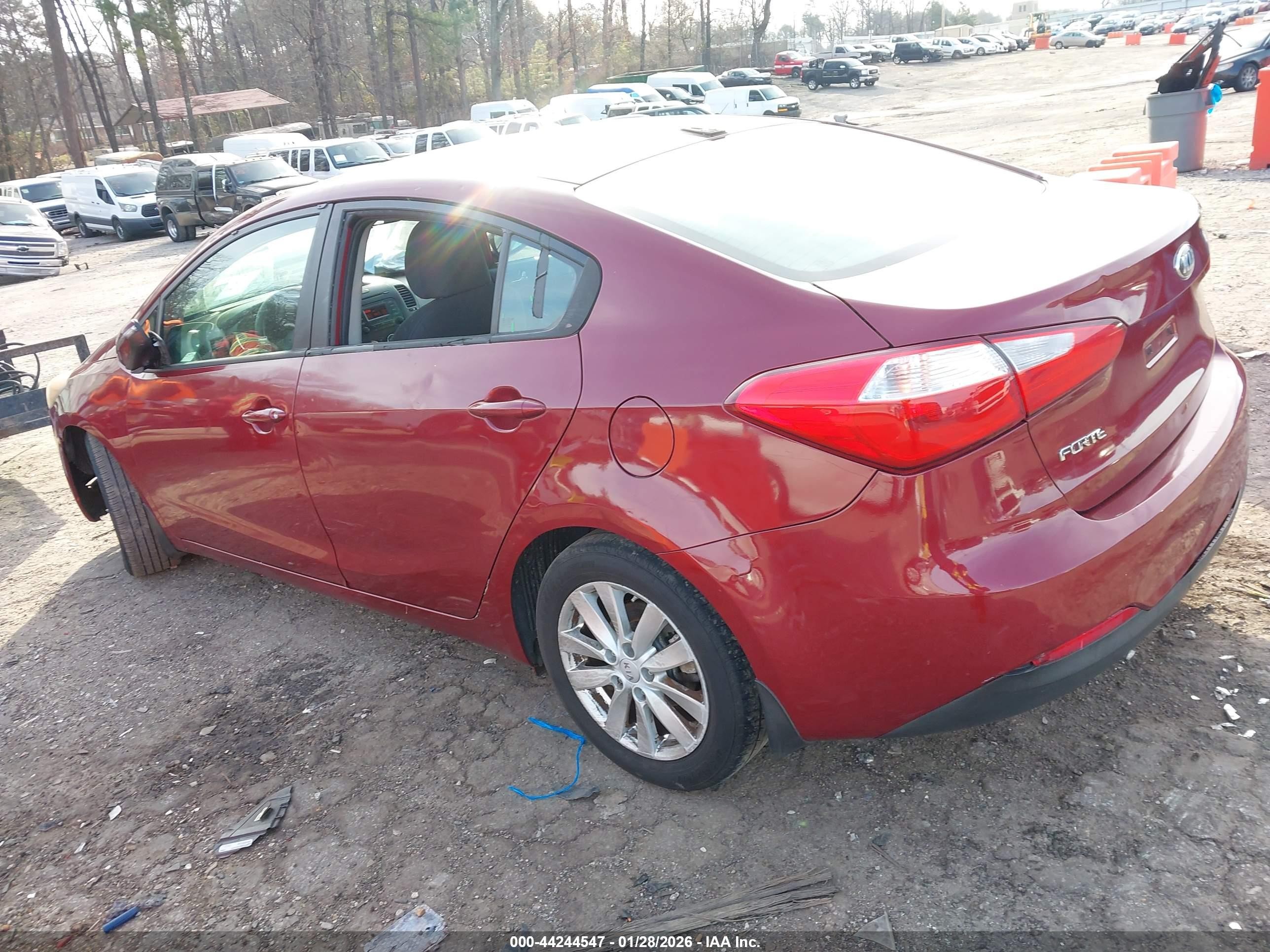 2014 Kia Forte Lx Red vin: KNAFX4A60E5237675