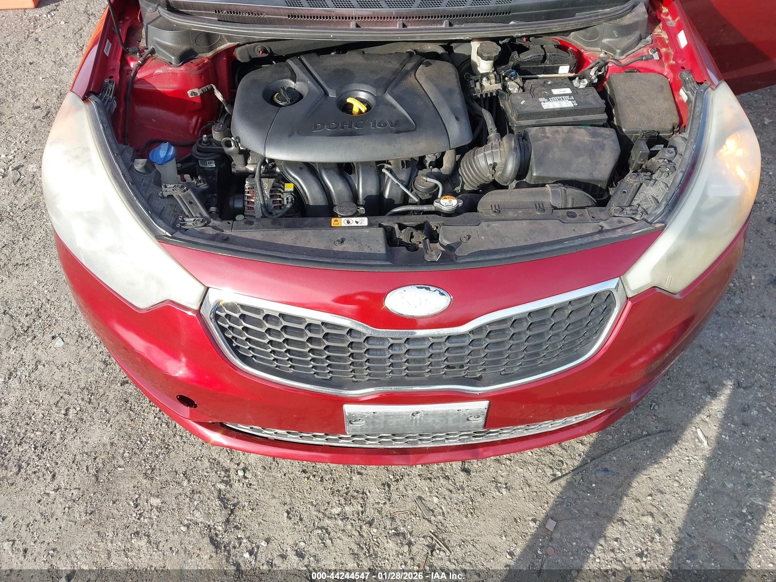 2014 Kia Forte Lx Red vin: KNAFX4A60E5237675