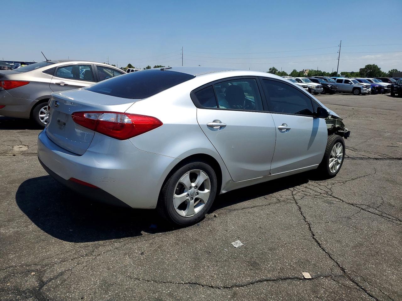 2014 Kia Forte Lx Silver vin: KNAFX4A60E5241872