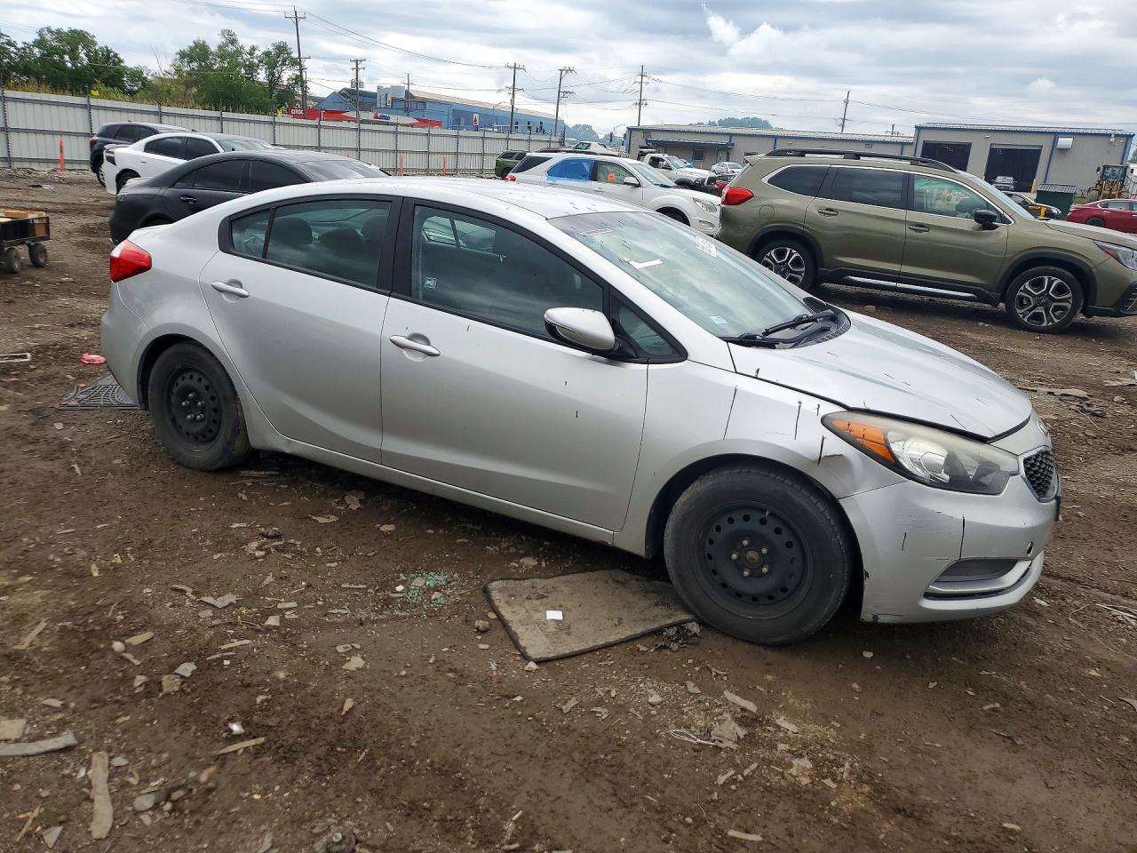 2015 Kia Forte Lx Silver vin: KNAFX4A60F5278485
