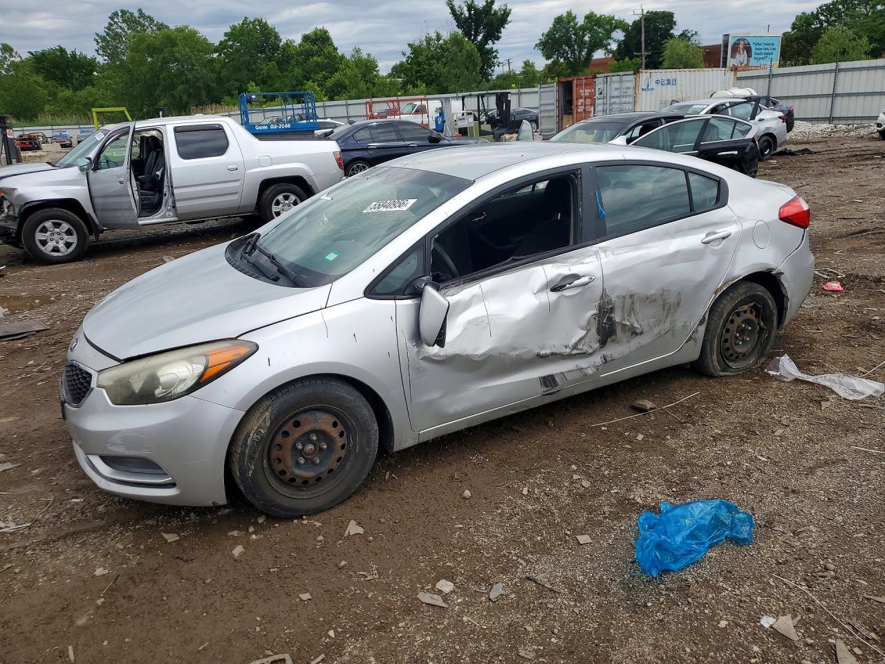 2015 Kia Forte Lx Silver vin: KNAFX4A60F5278485