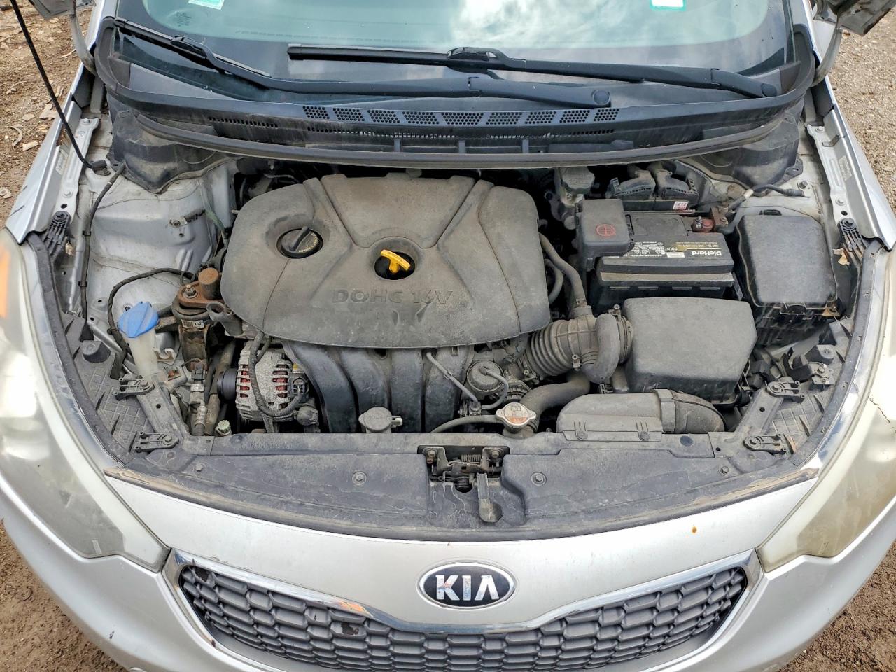 2015 Kia Forte Lx Silver vin: KNAFX4A60F5278485