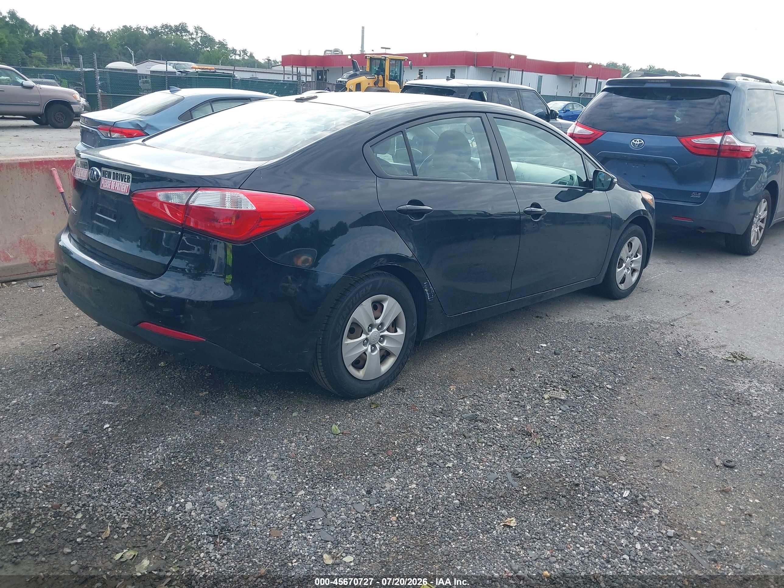 2015 Kia Forte Lx Black vin: KNAFX4A60F5389196