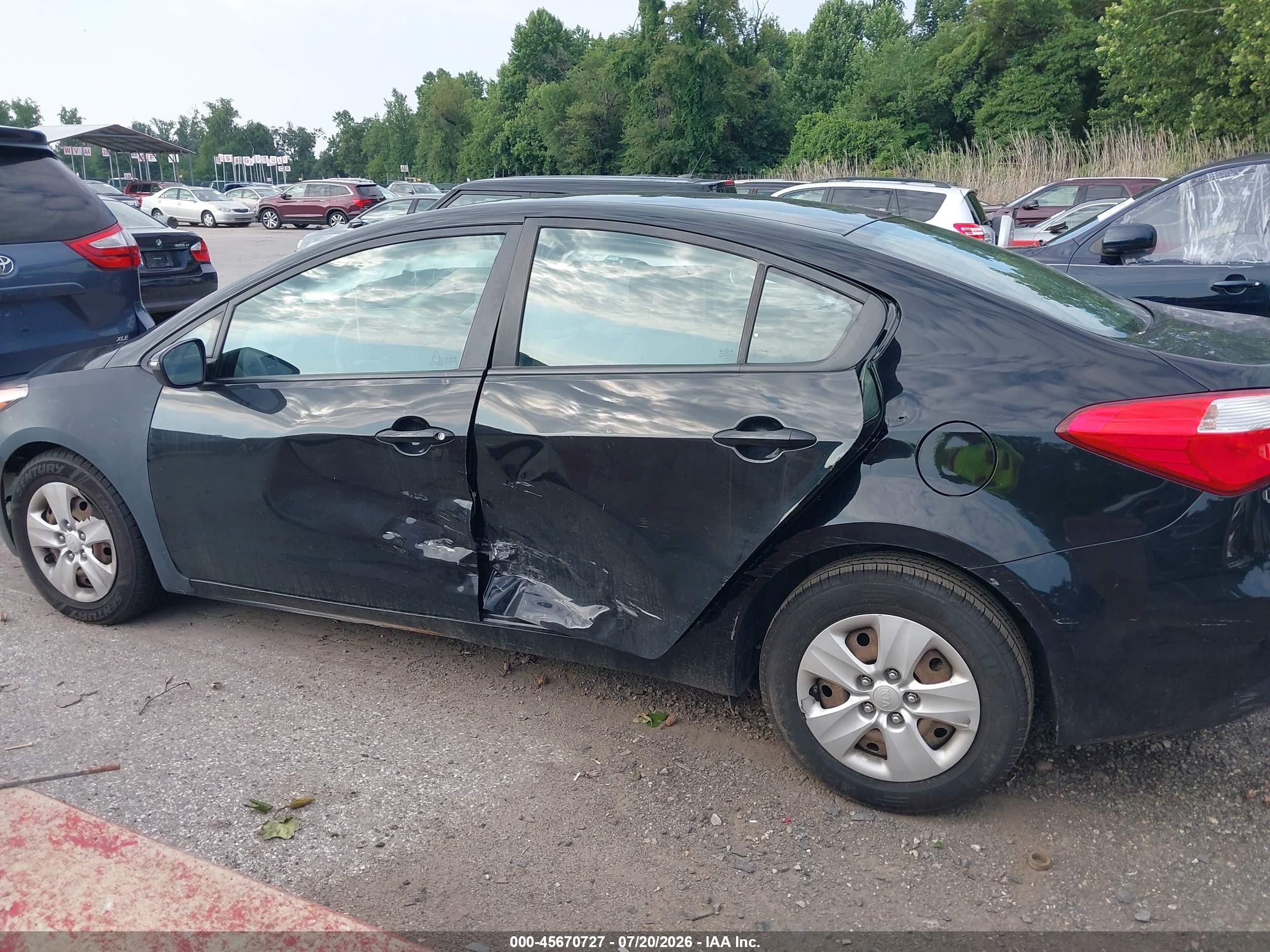 2015 Kia Forte Lx Black vin: KNAFX4A60F5389196