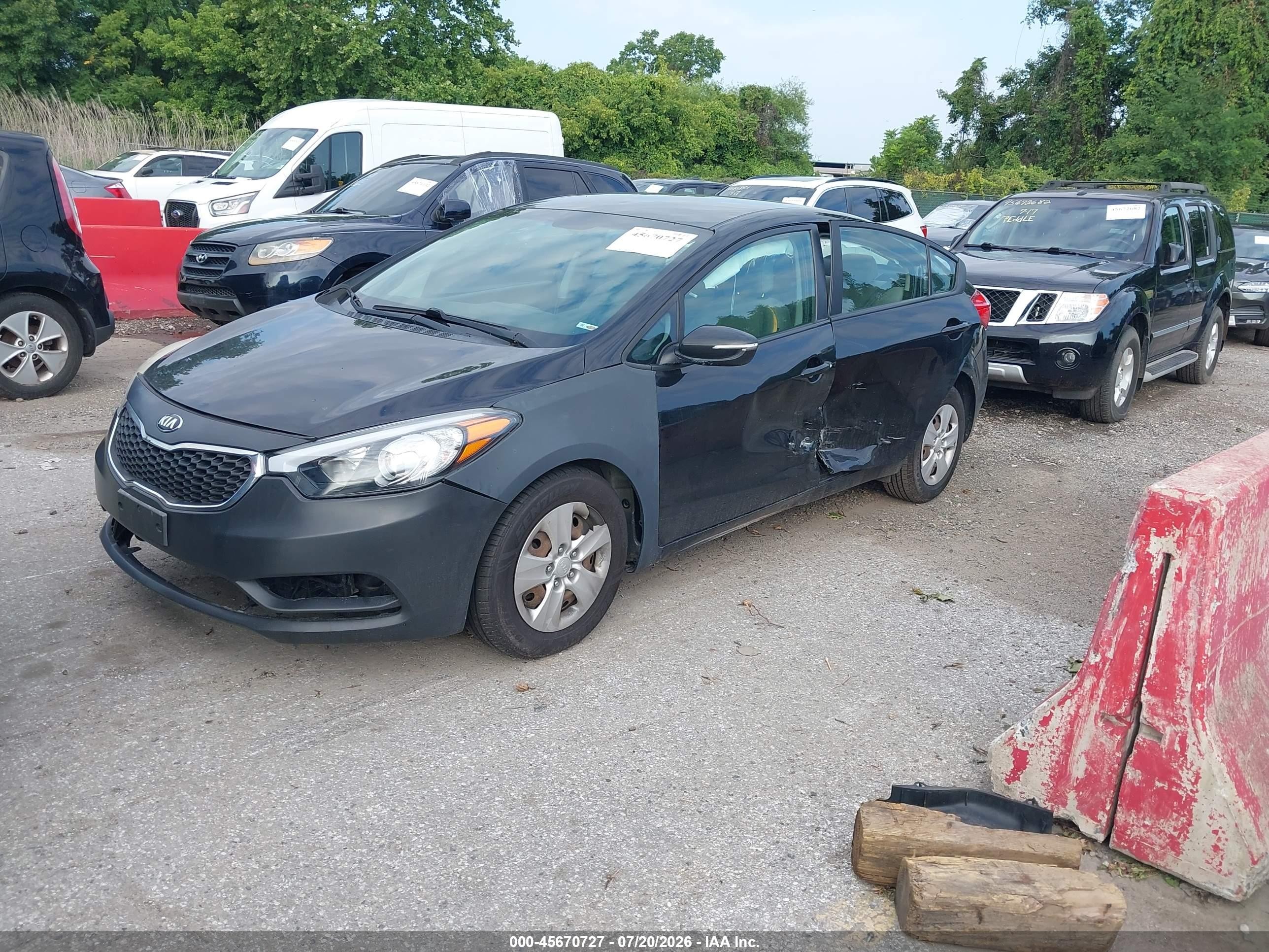 2015 Kia Forte Lx Black vin: KNAFX4A60F5389196