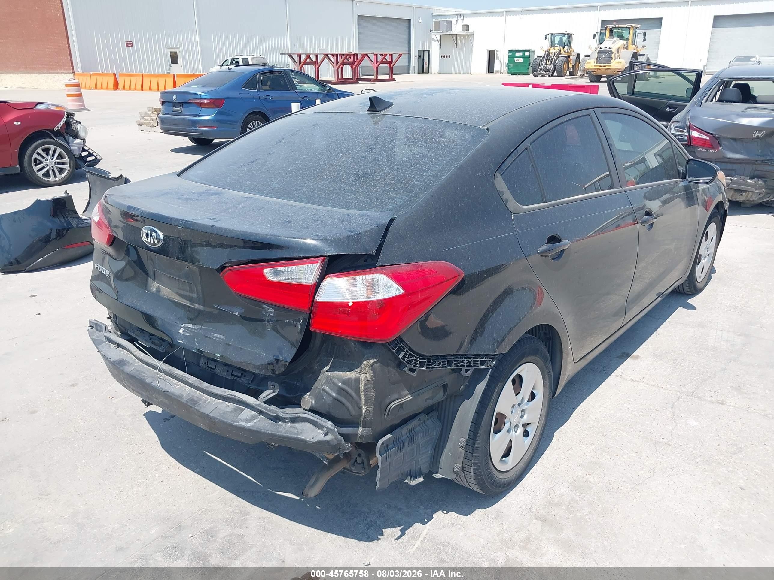 2015 Kia Forte Lx Black vin: KNAFX4A60F5415604