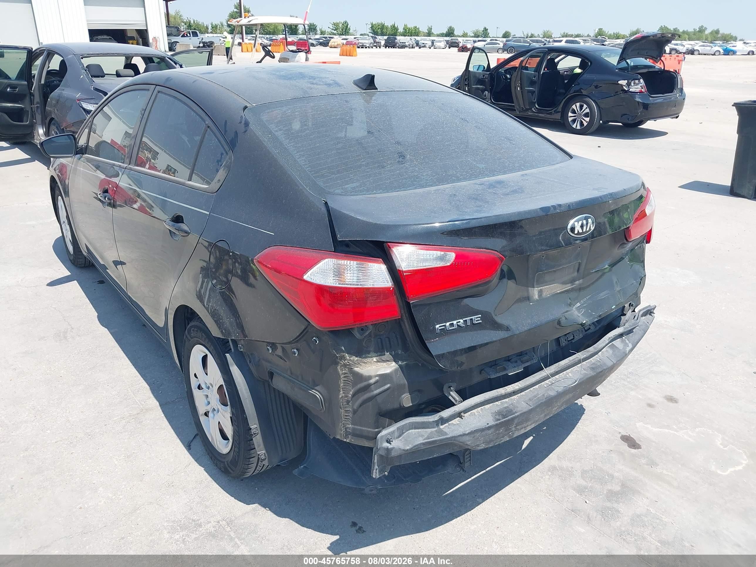 2015 Kia Forte Lx Black vin: KNAFX4A60F5415604