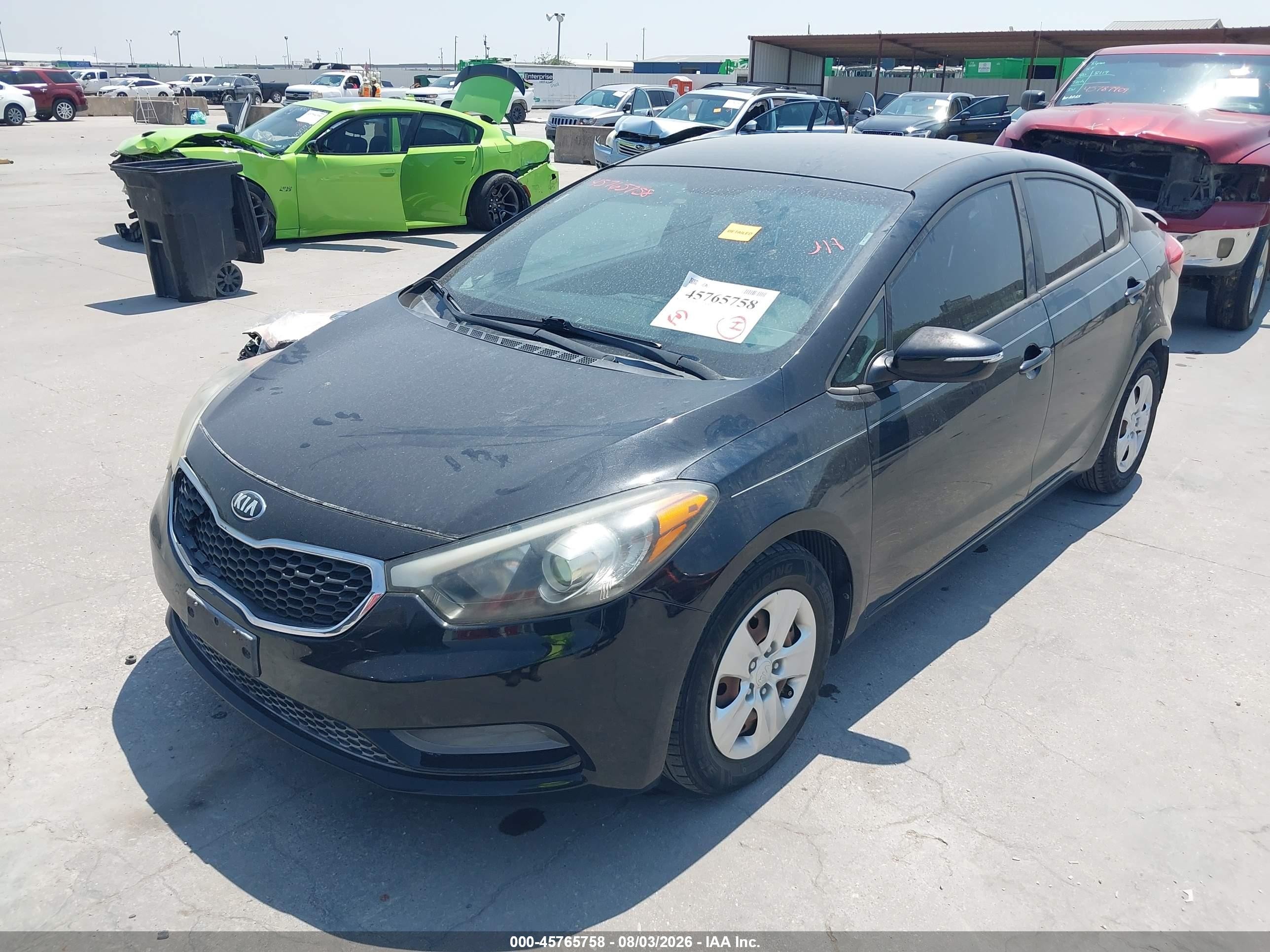 2015 Kia Forte Lx Black vin: KNAFX4A60F5415604