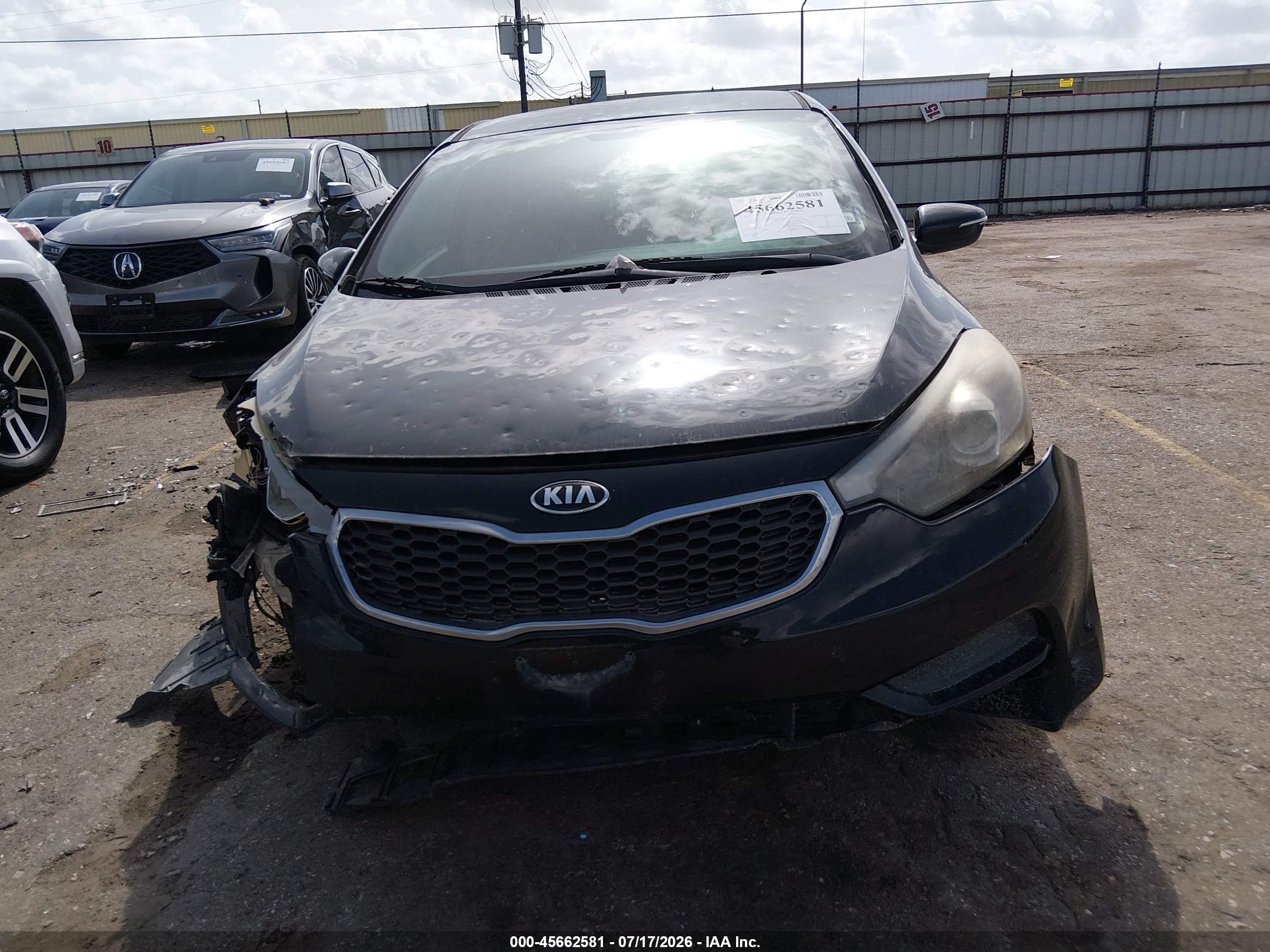 2014 Kia Forte Lx Black vin: KNAFX4A61E5143868