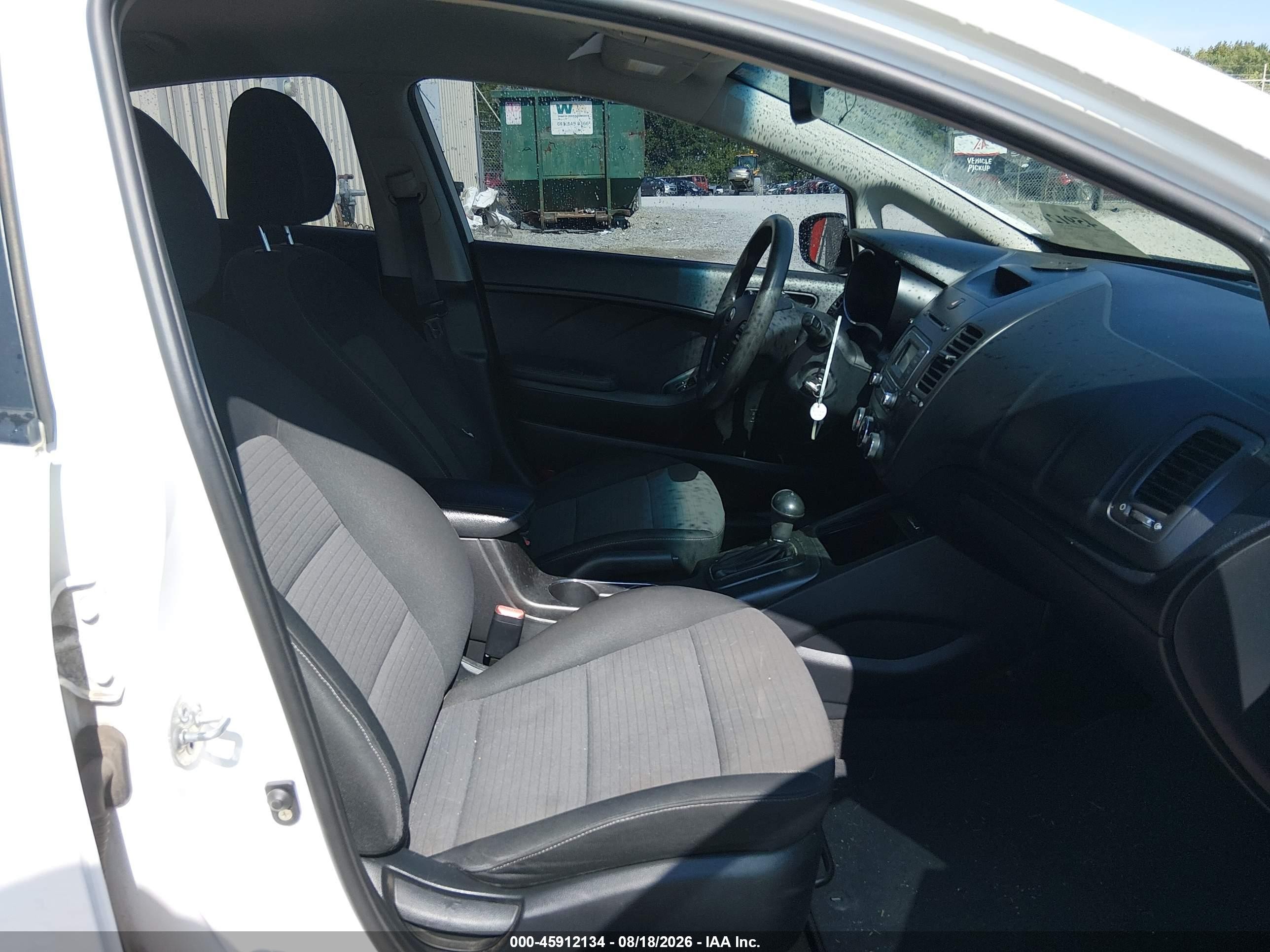 2014 Kia Forte Lx White vin: KNAFX4A61E5155048