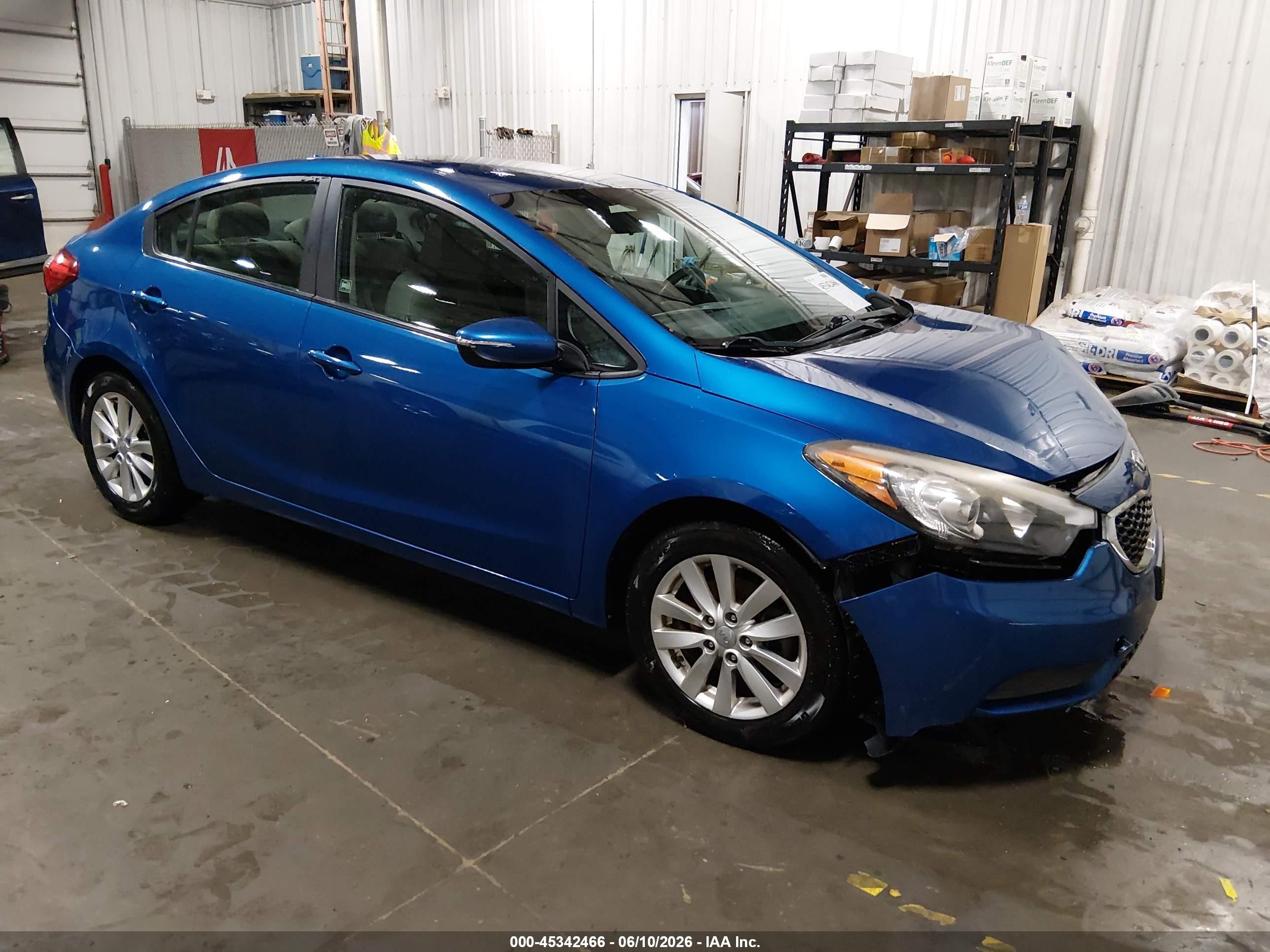 2015 Kia Forte Lx Blue vin: KNAFX4A61F5275062