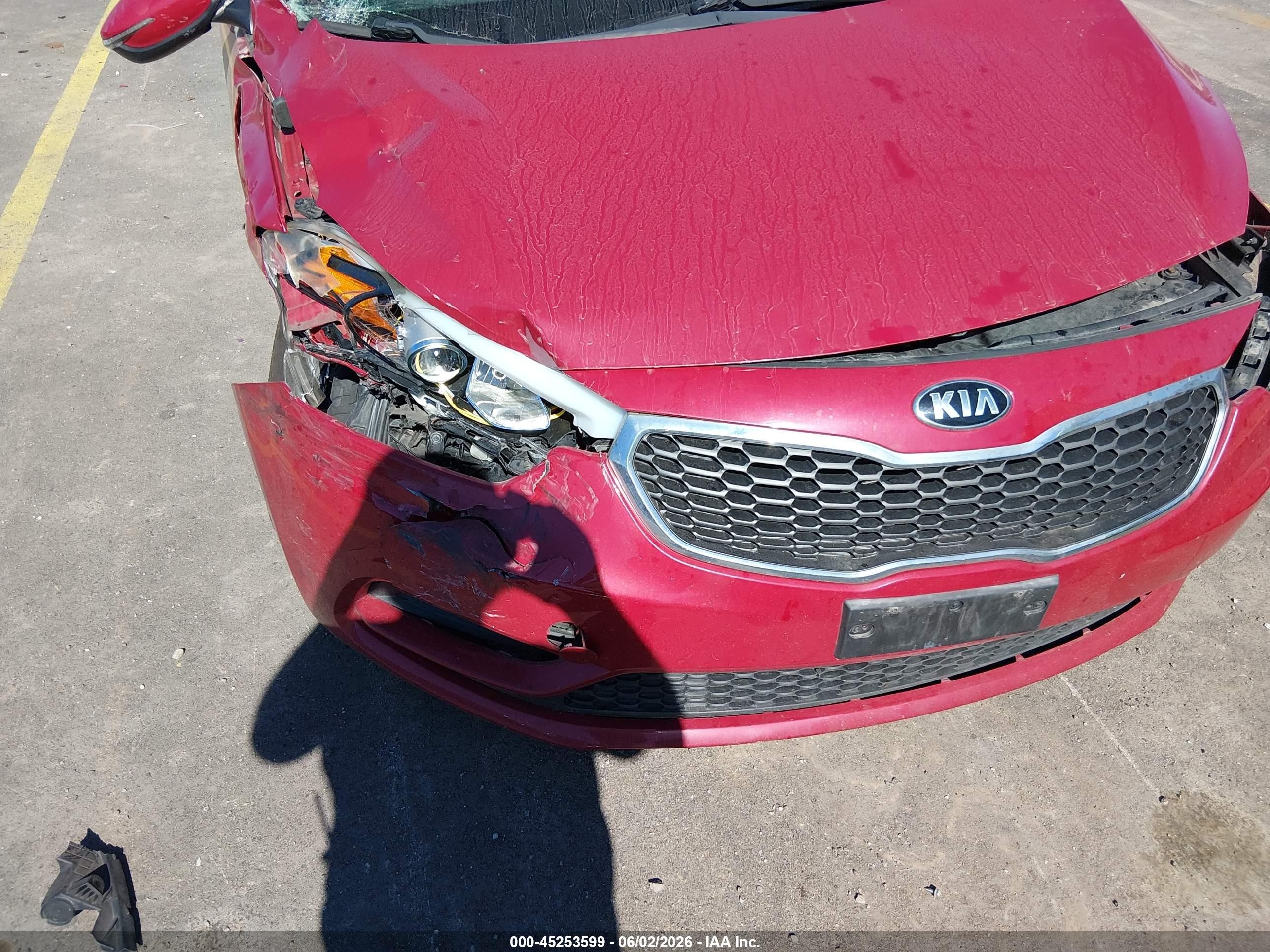 2015 Kia Forte Lx Red vin: KNAFX4A61F5332330