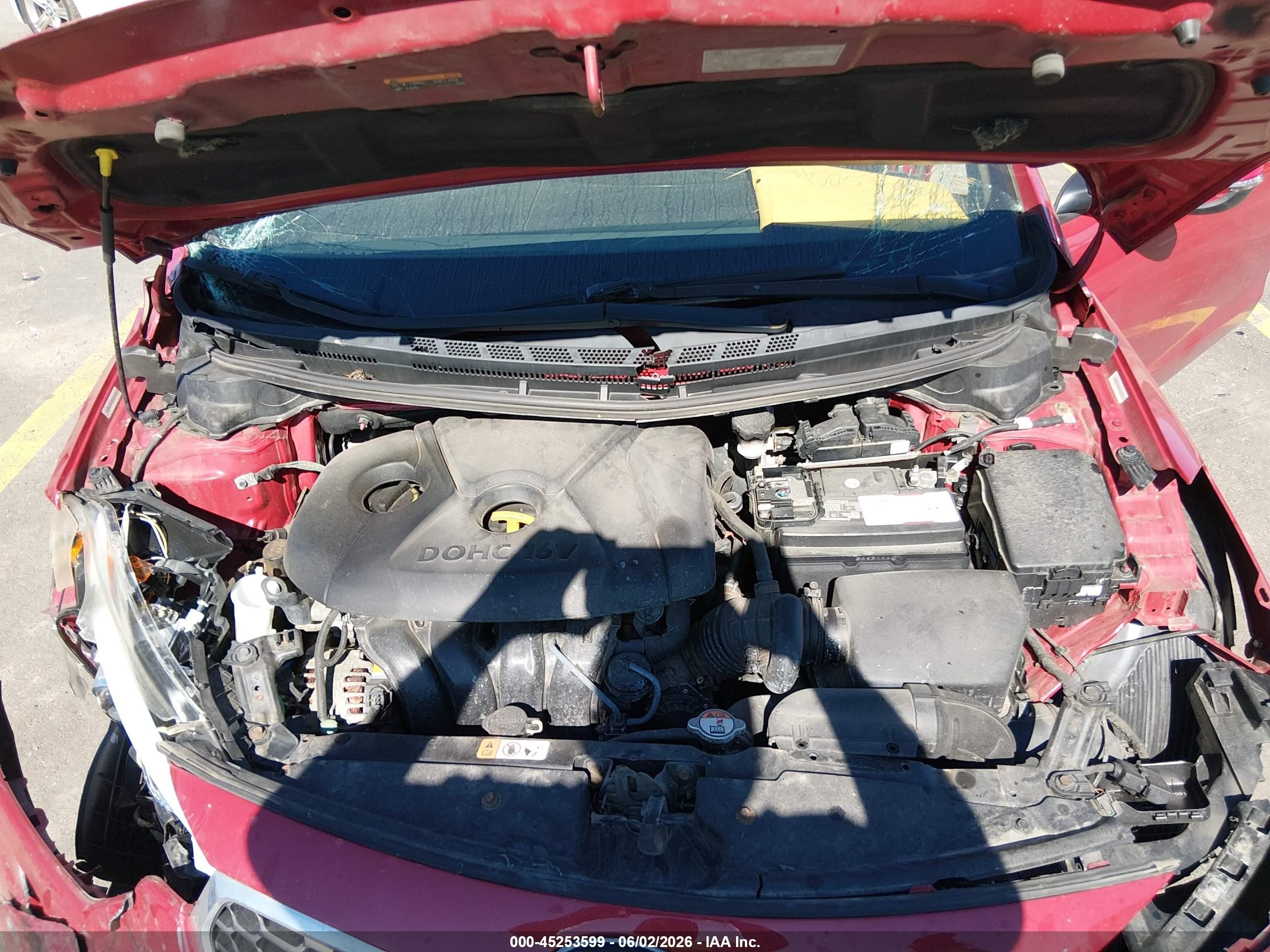 2015 Kia Forte Lx Red vin: KNAFX4A61F5332330