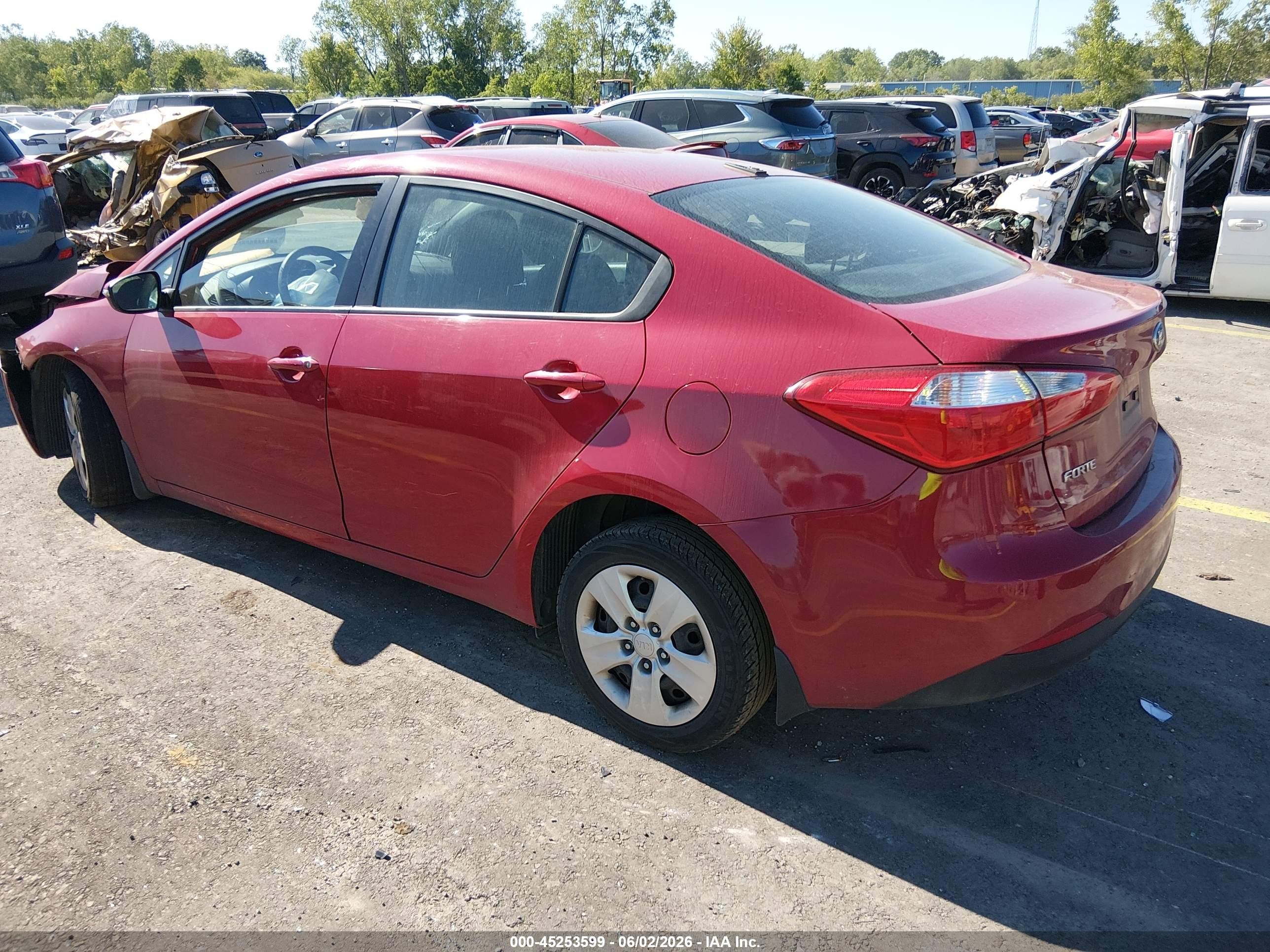 2015 Kia Forte Lx Red vin: KNAFX4A61F5332330