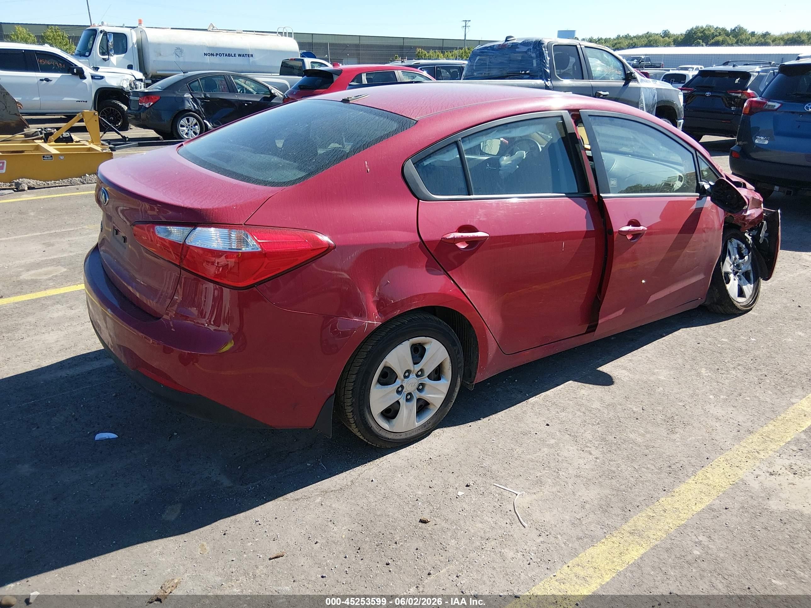 2015 Kia Forte Lx Red vin: KNAFX4A61F5332330