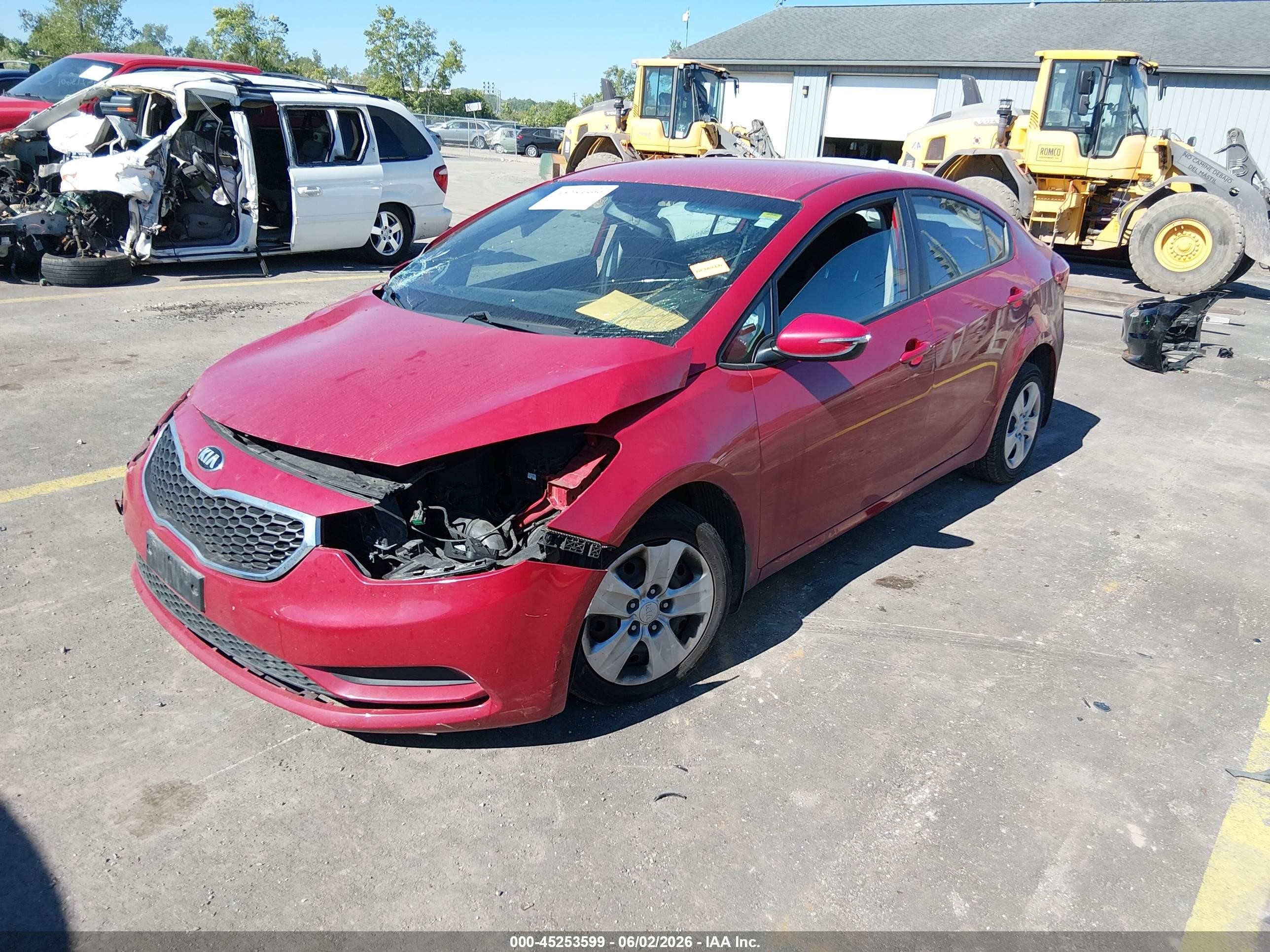 2015 Kia Forte Lx Red vin: KNAFX4A61F5332330