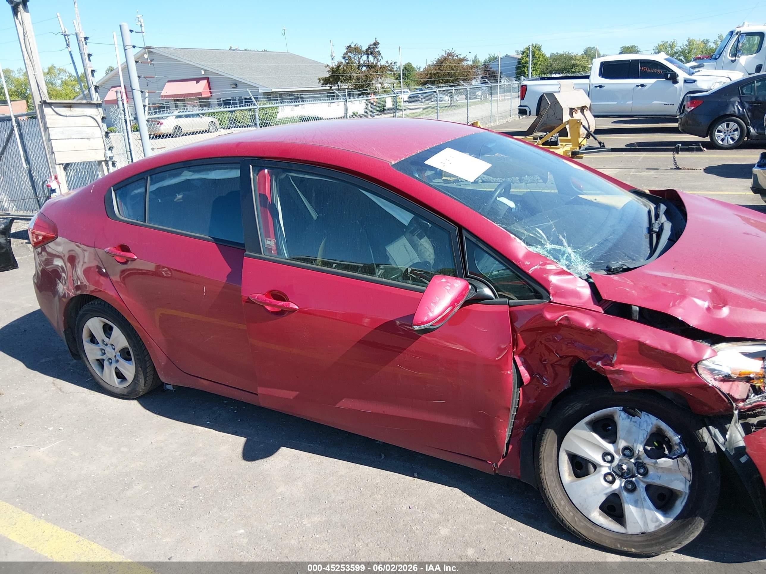 2015 Kia Forte Lx Red vin: KNAFX4A61F5332330