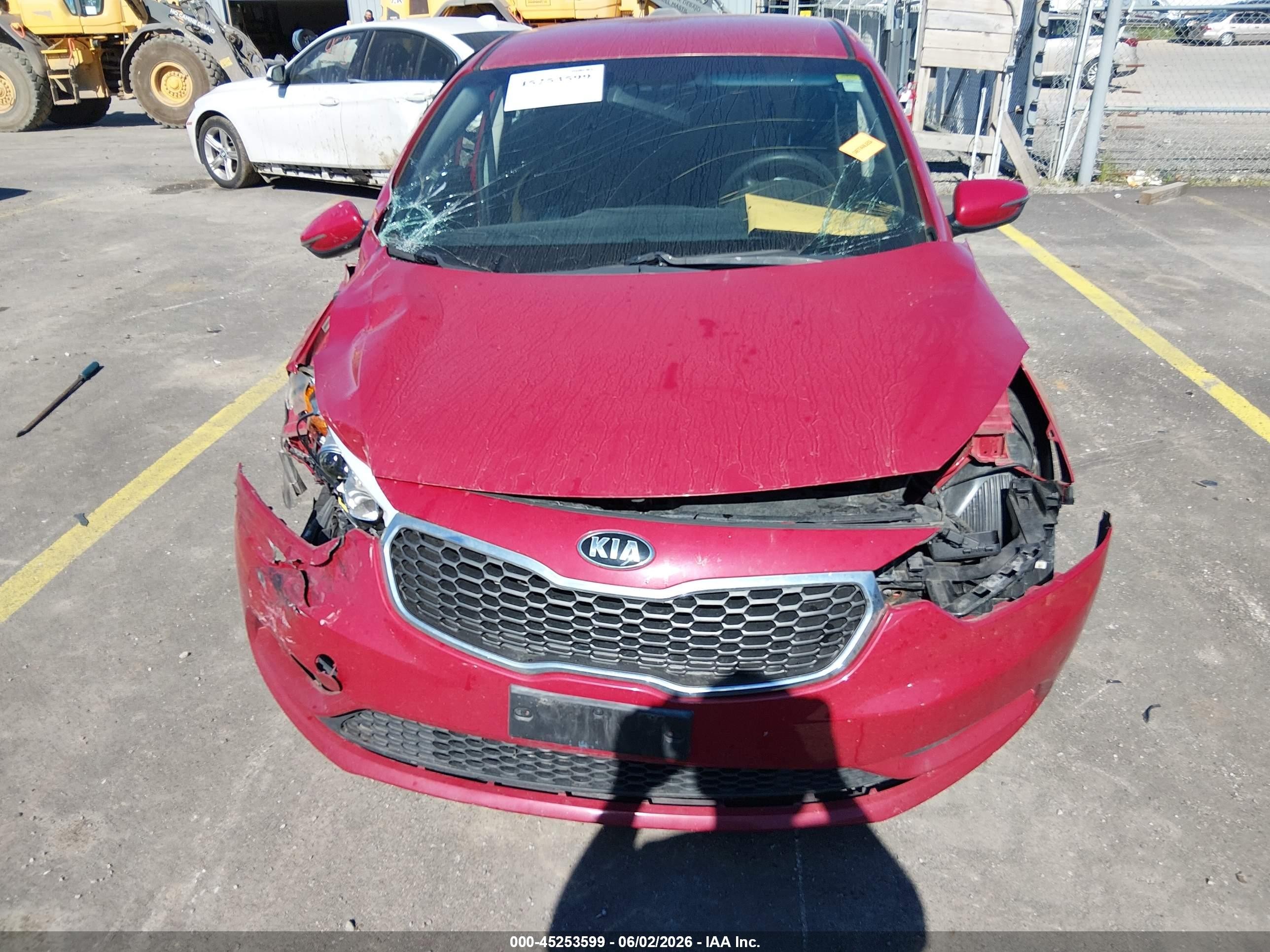 2015 Kia Forte Lx Red vin: KNAFX4A61F5332330